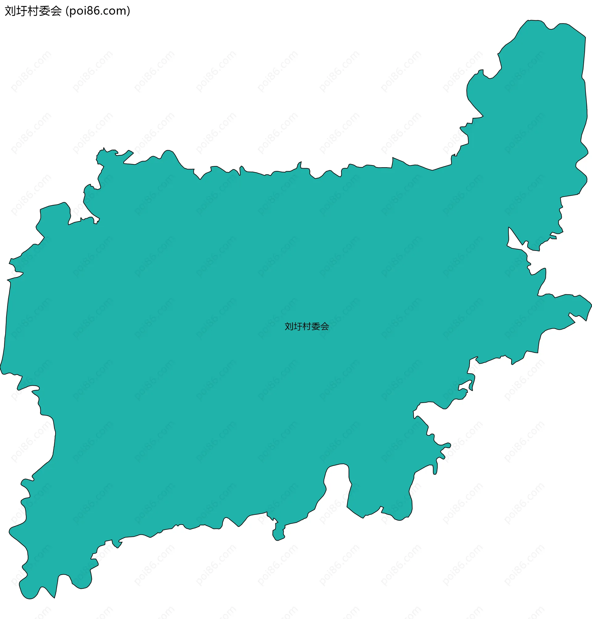 刘圩村委会边界地图