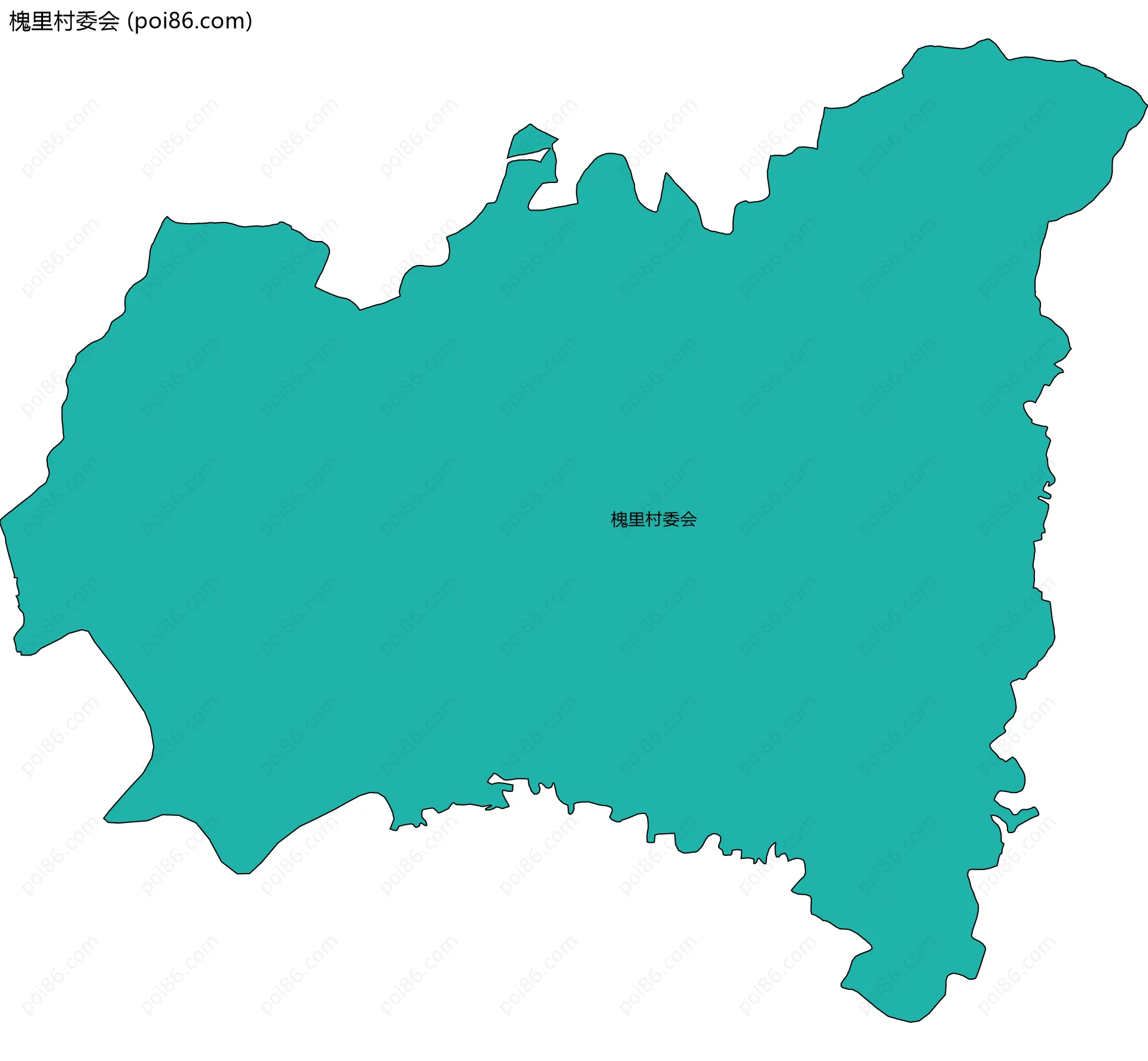 槐里村委会边界地图