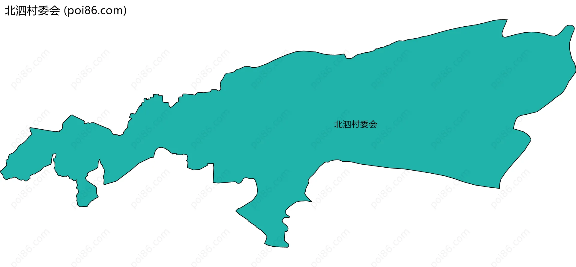 北泗村委会边界地图