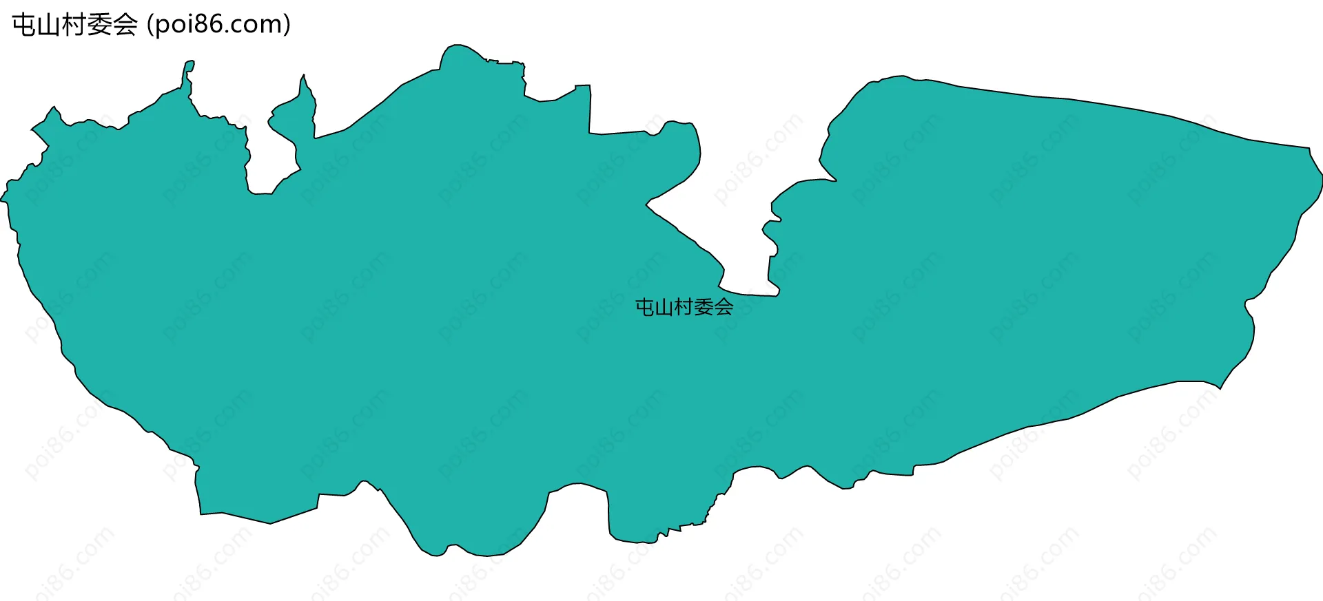 屯山村委会边界地图