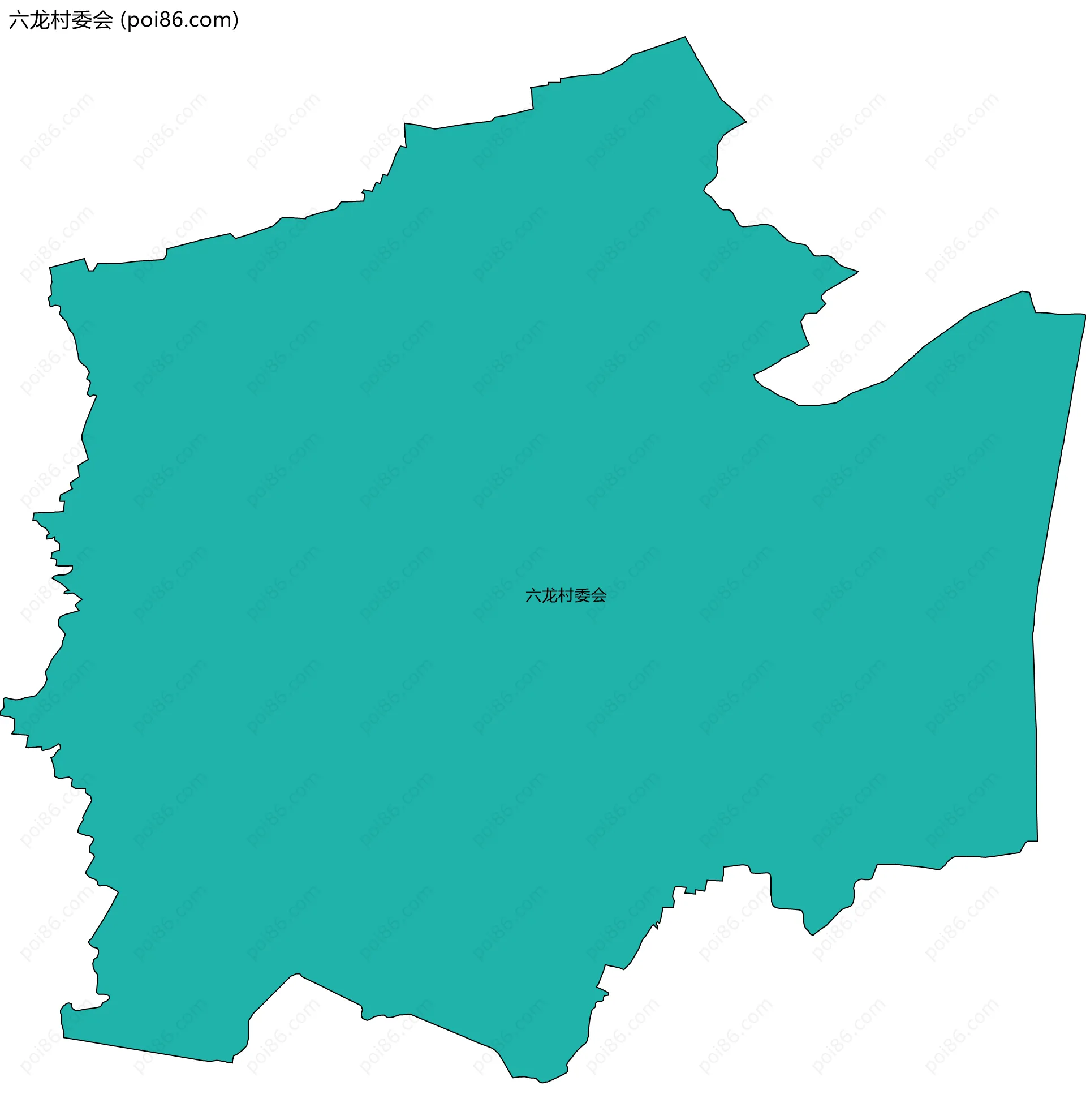 六龙村委会边界地图