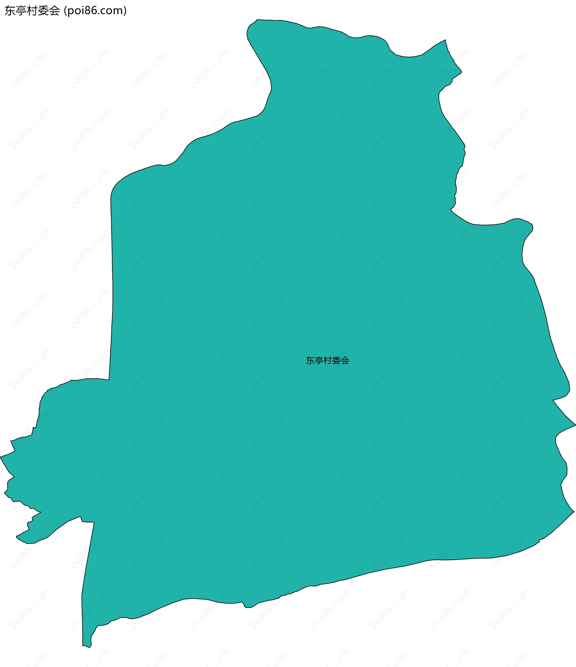 东亭村委会边界地图