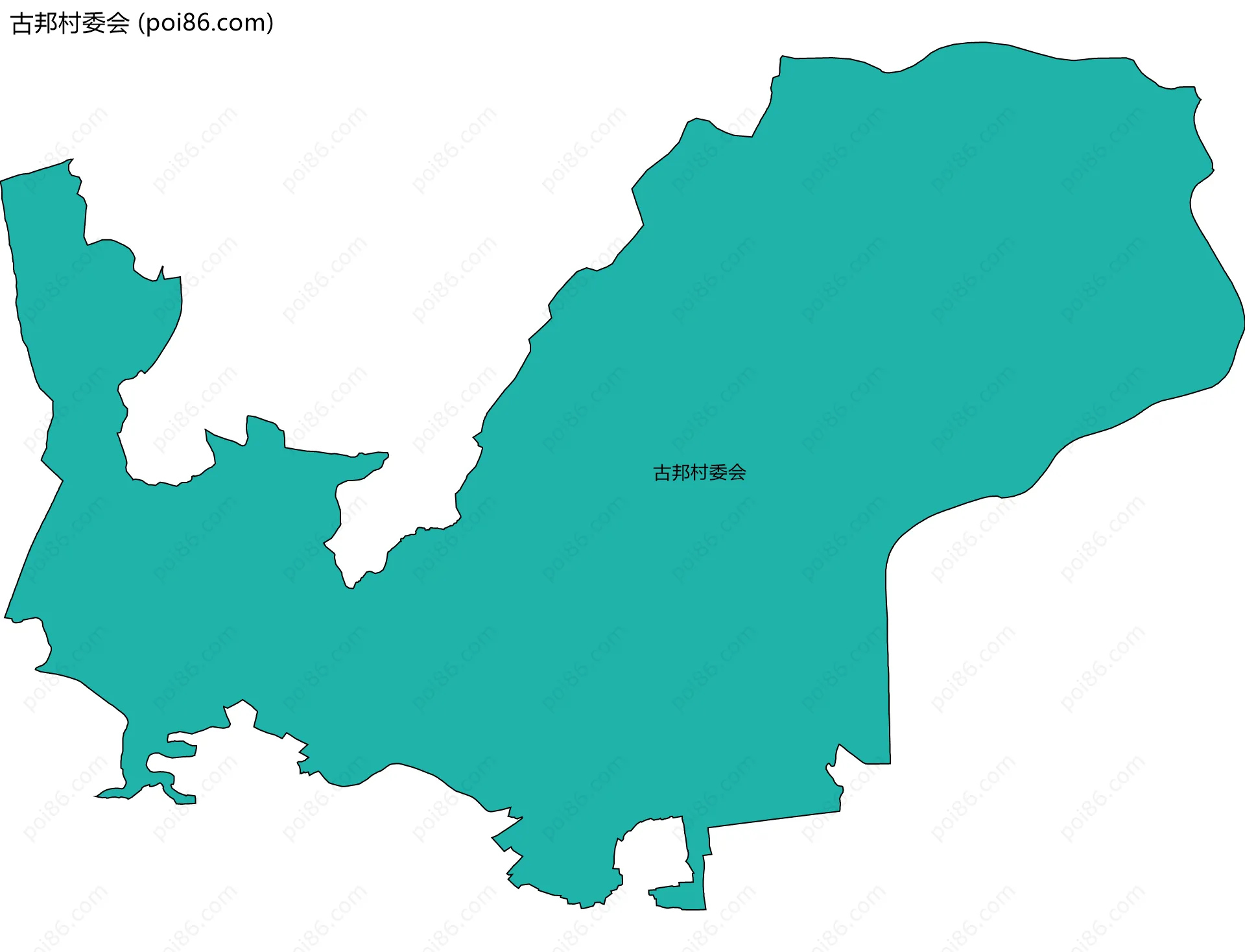 古邦村委会边界地图