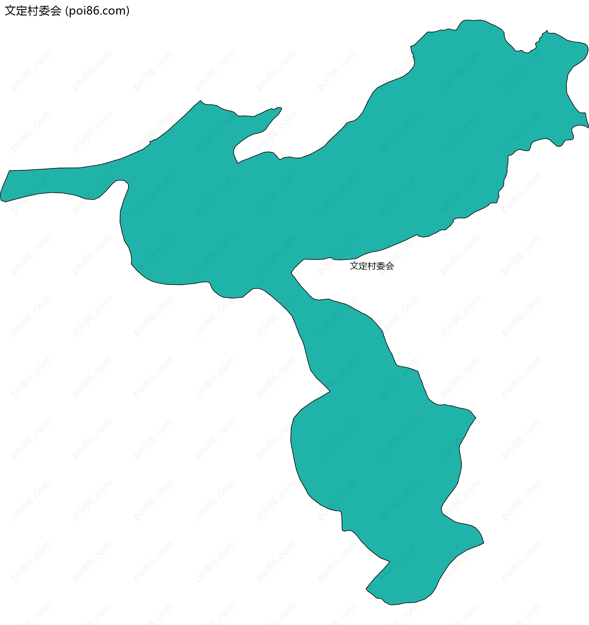 文定村委会边界地图