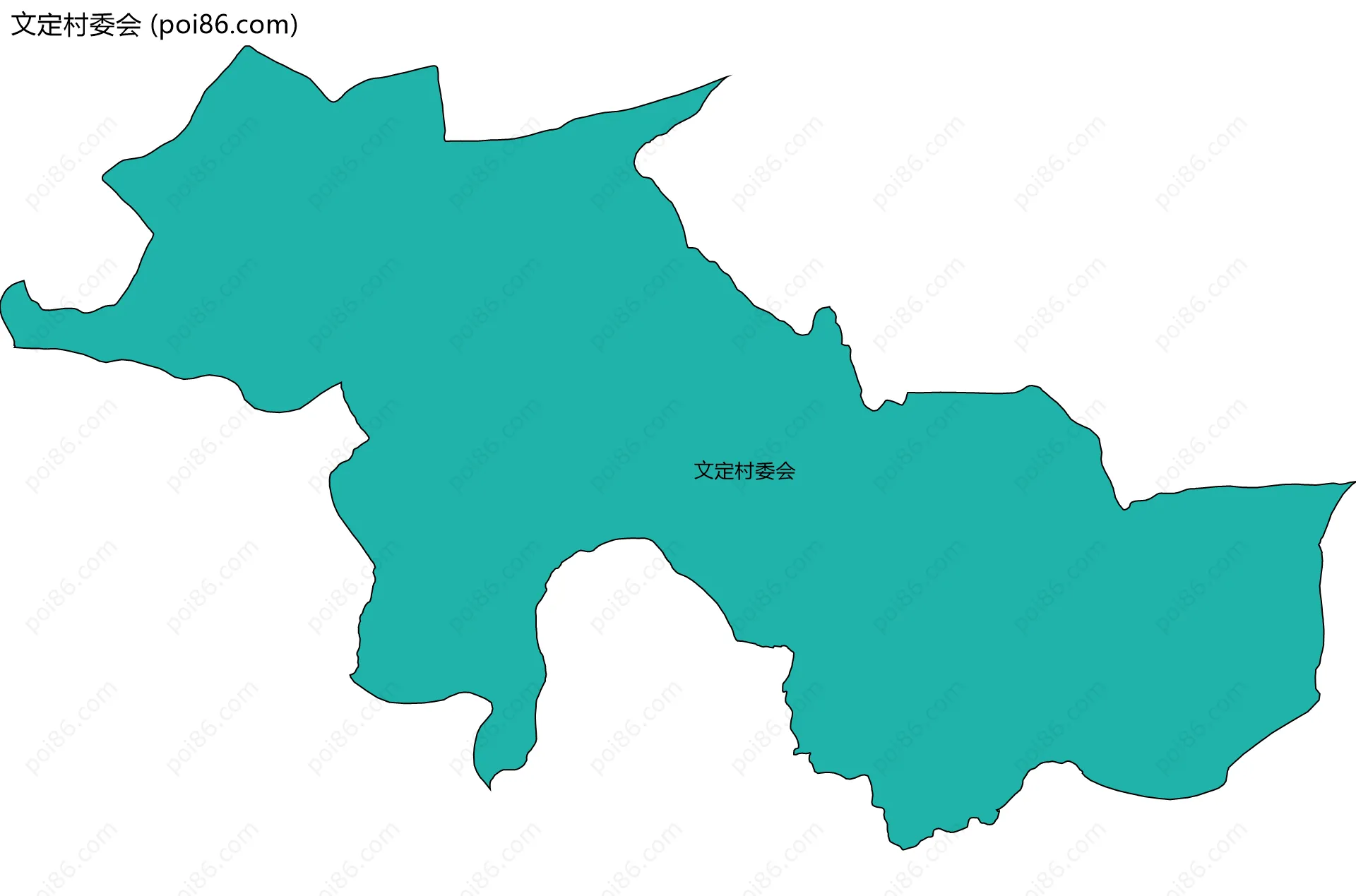 文定村委会边界地图