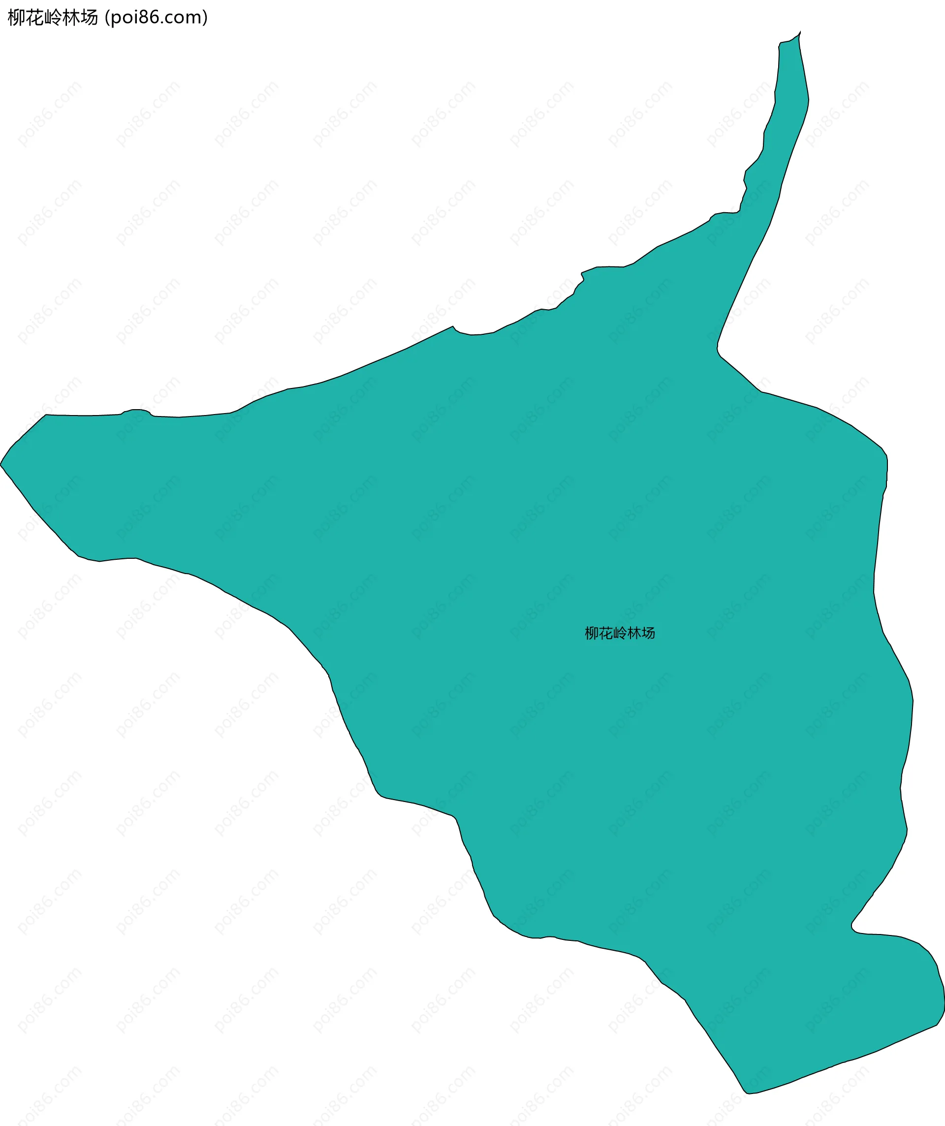 柳花岭林场边界地图