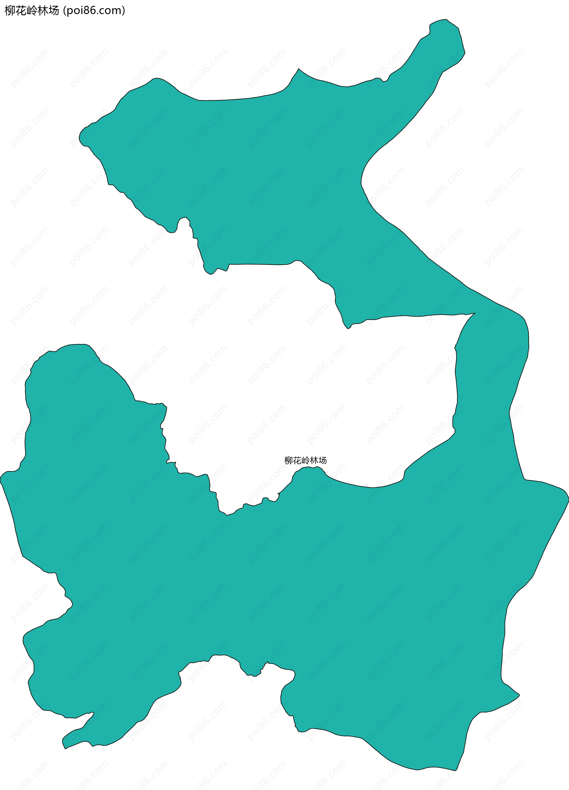 柳花岭林场边界地图