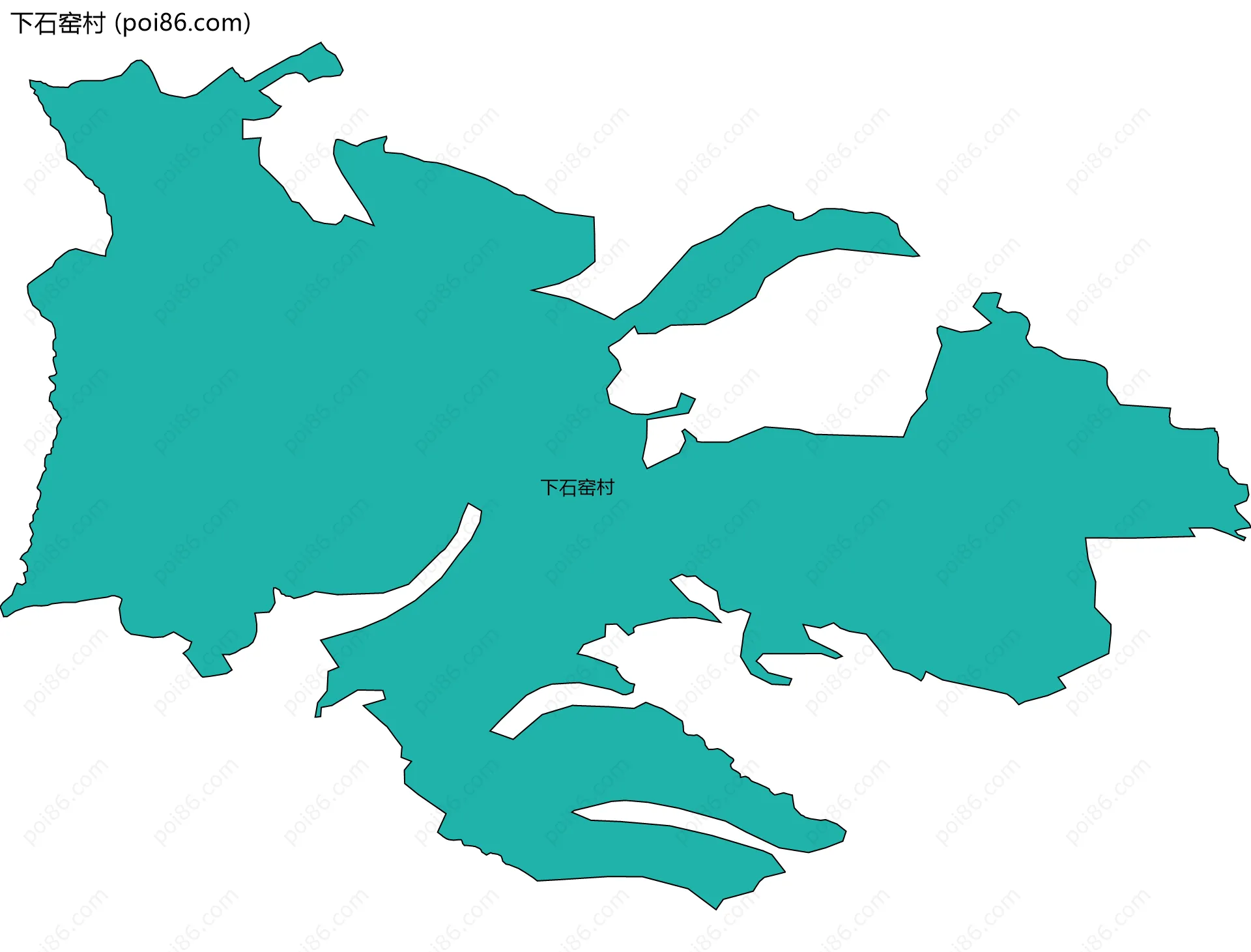 下石窑村边界地图