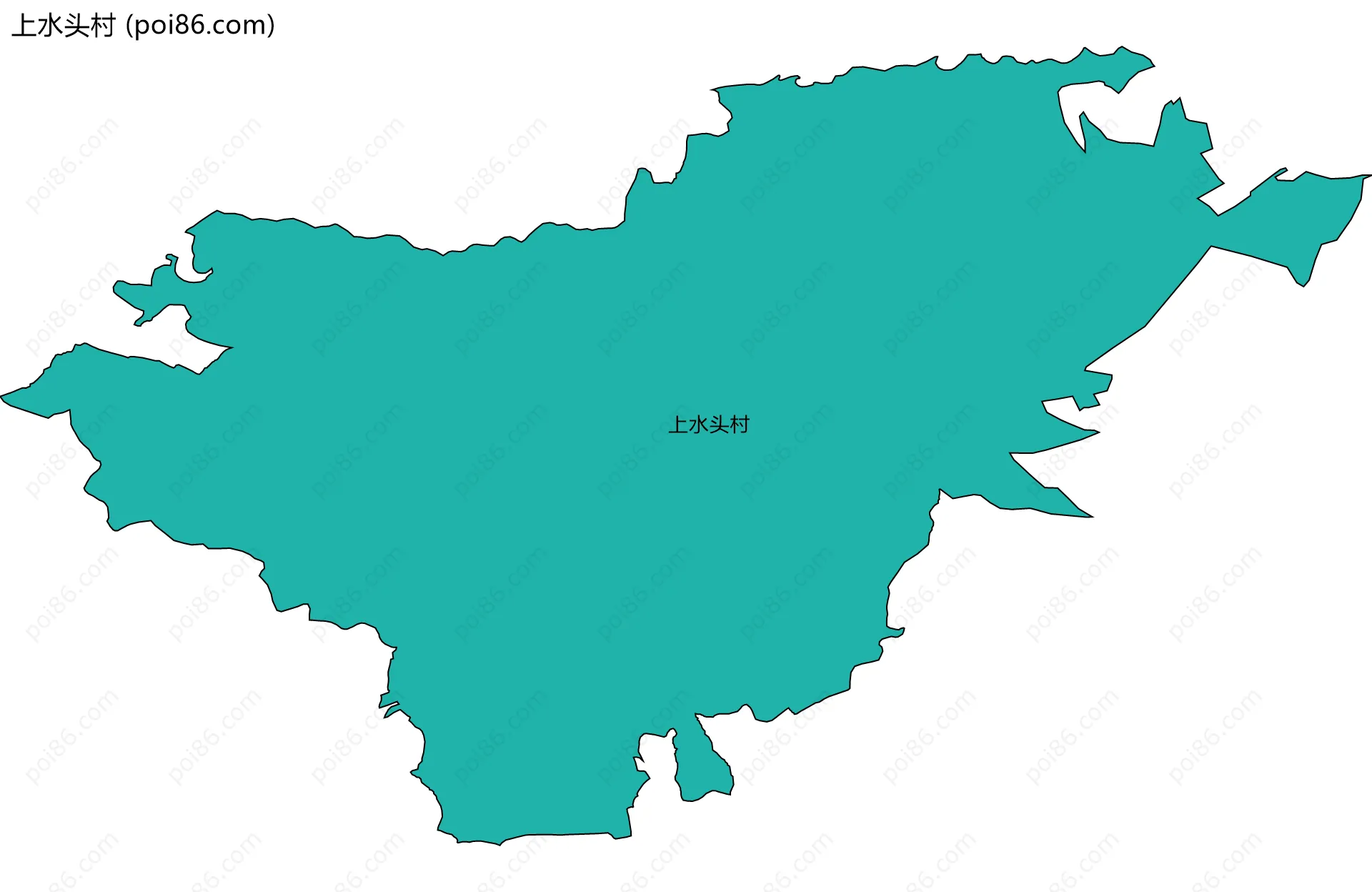 上水头村边界地图