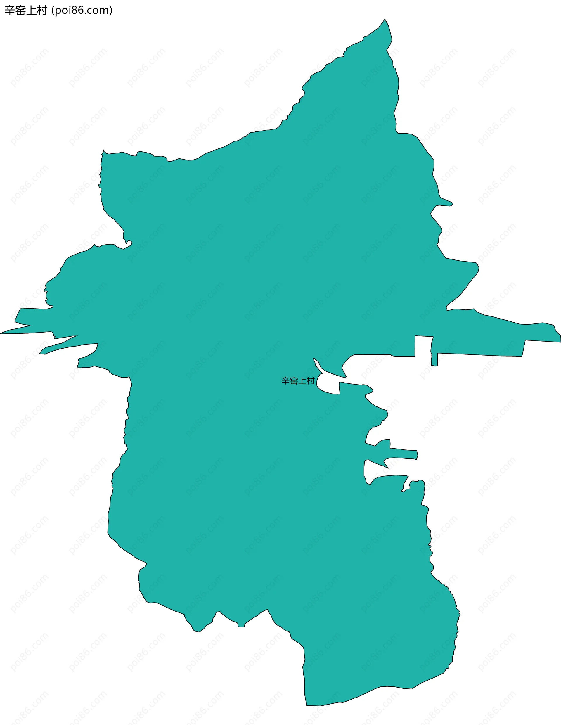 辛窑上村边界地图