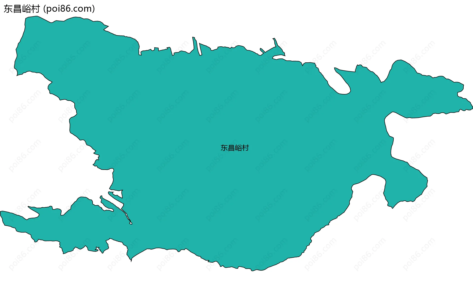 东昌峪村边界地图