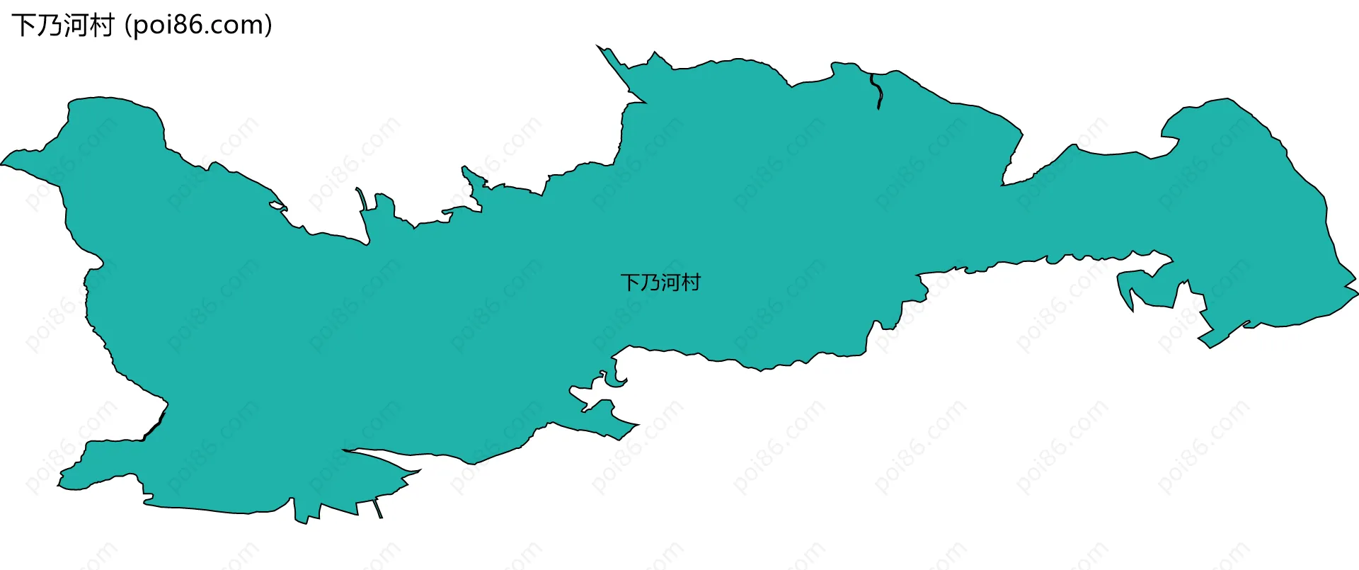 下乃河村边界地图