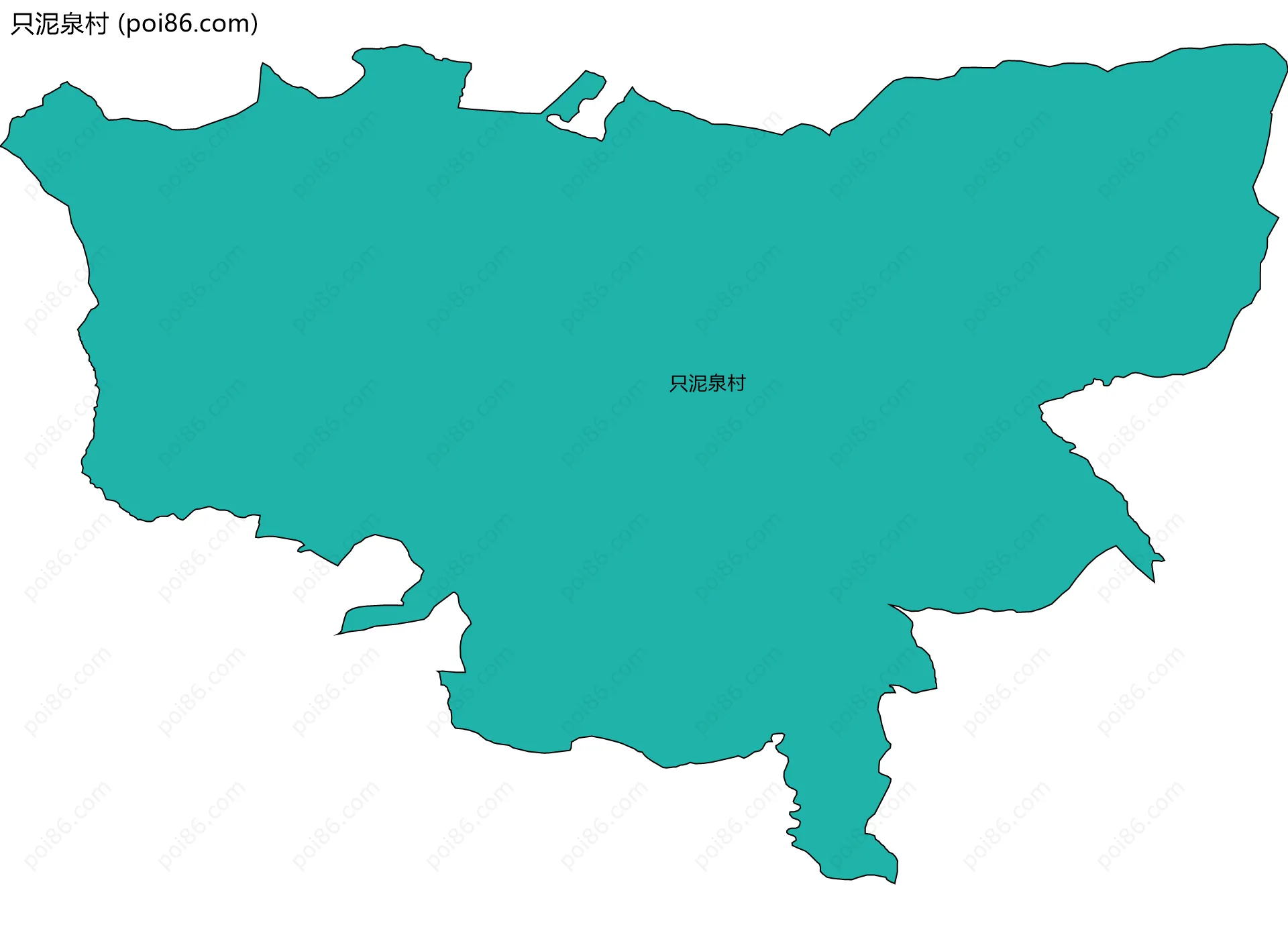 只泥泉村边界地图
