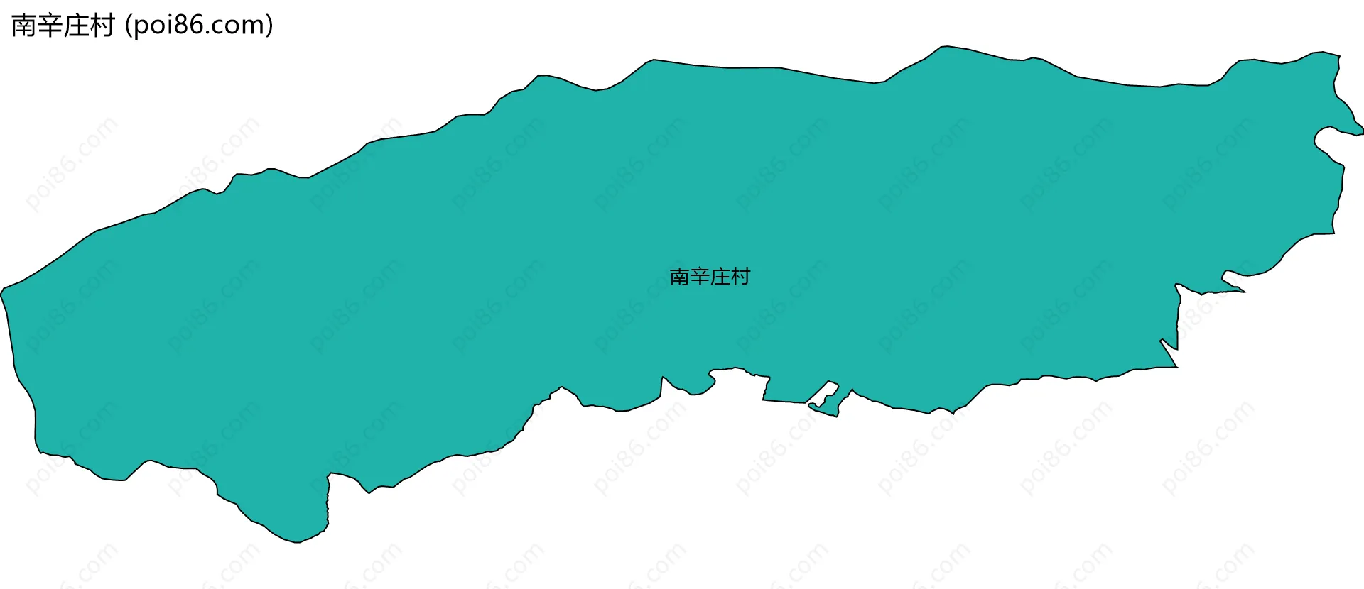 南辛庄村边界地图