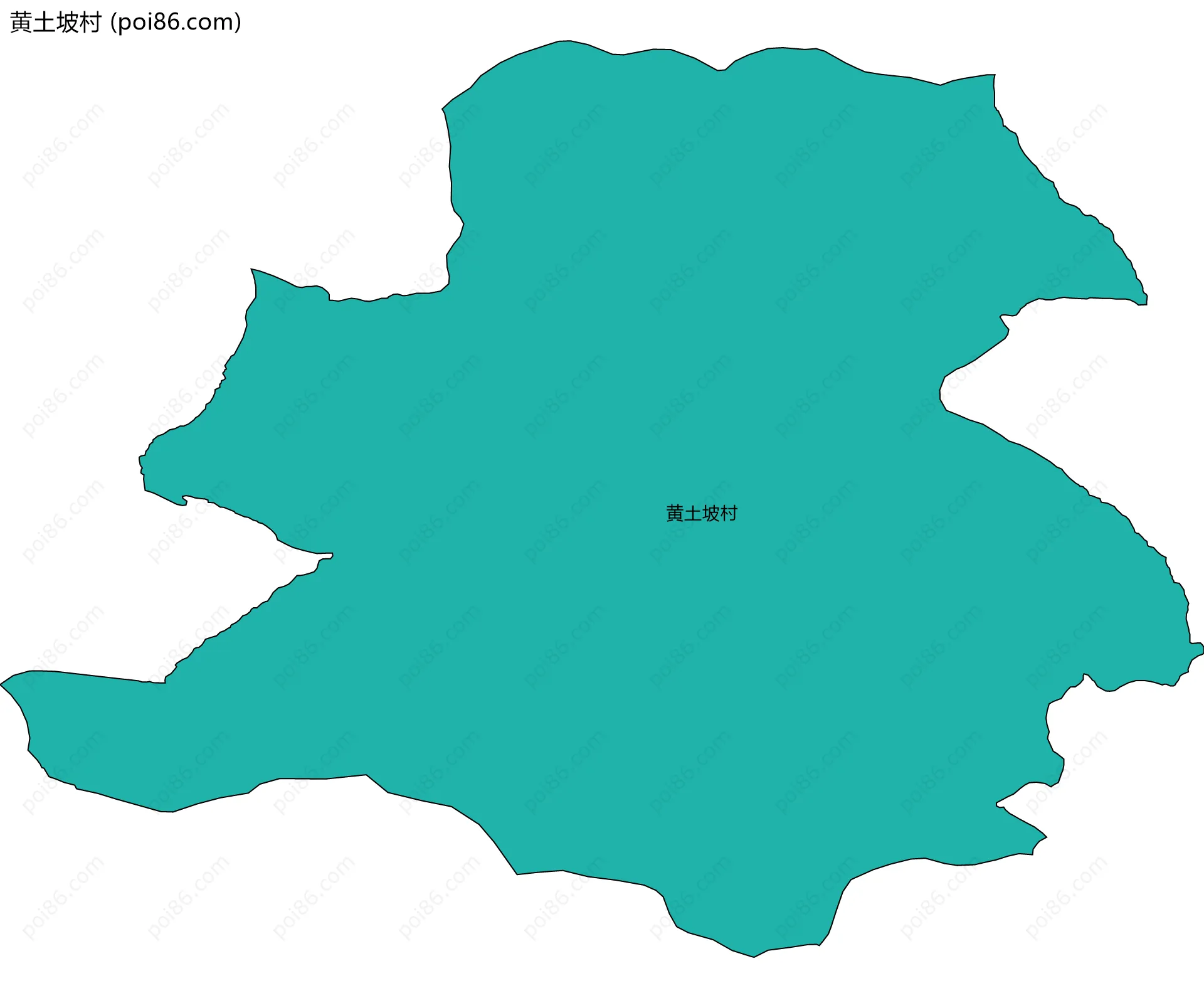 黄土坡村边界地图
