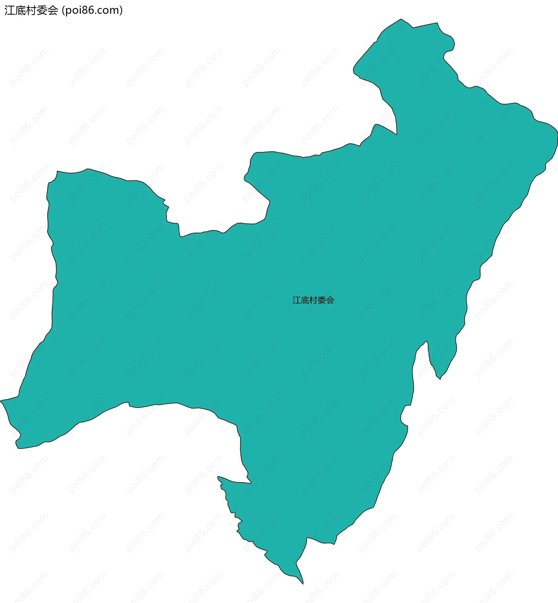 江底村委会边界地图