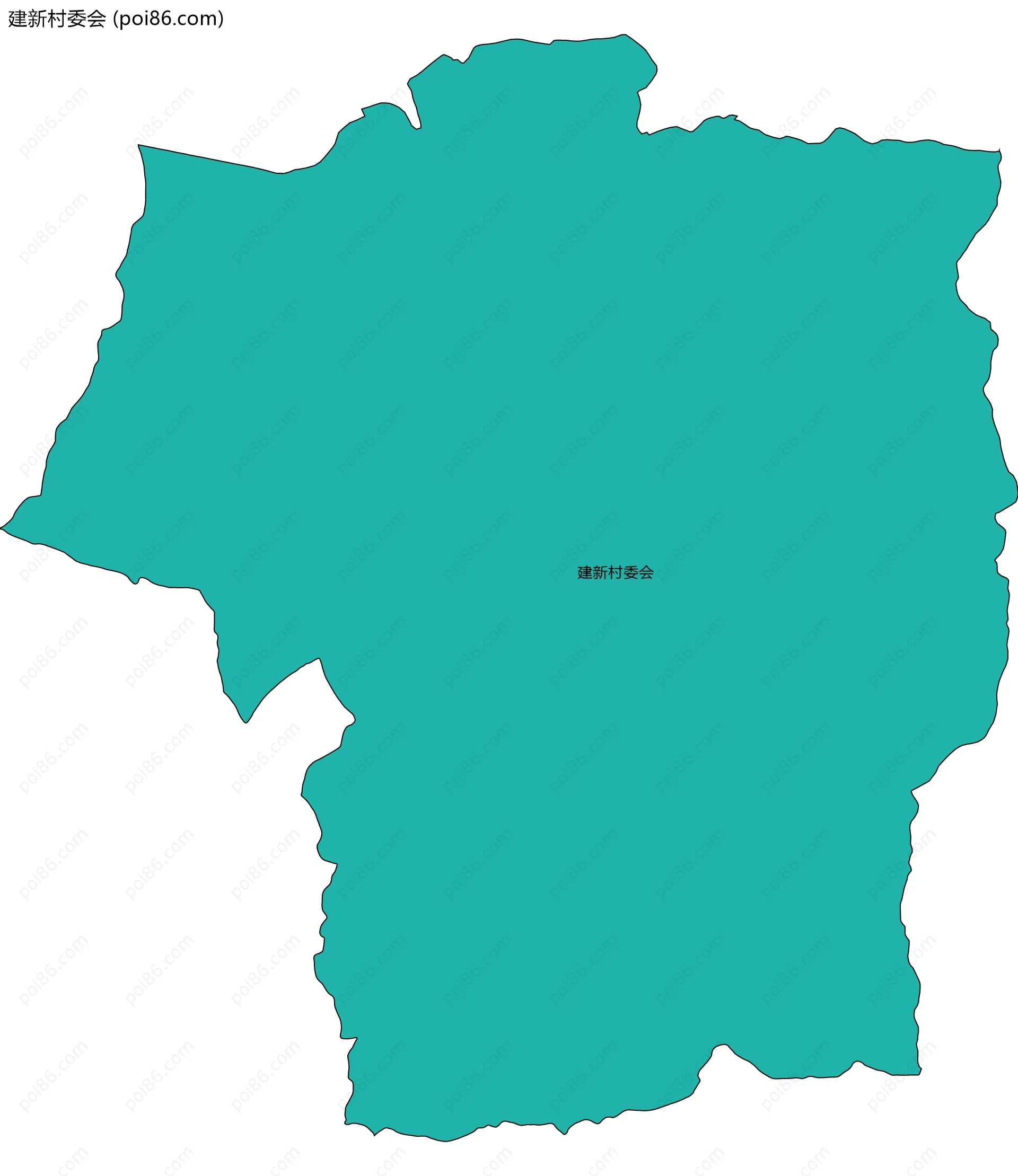 建新村委会边界地图