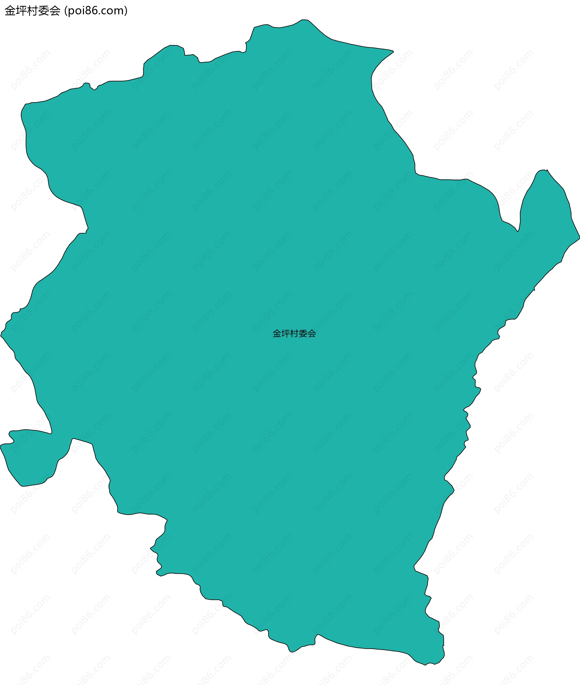 金坪村委会边界地图