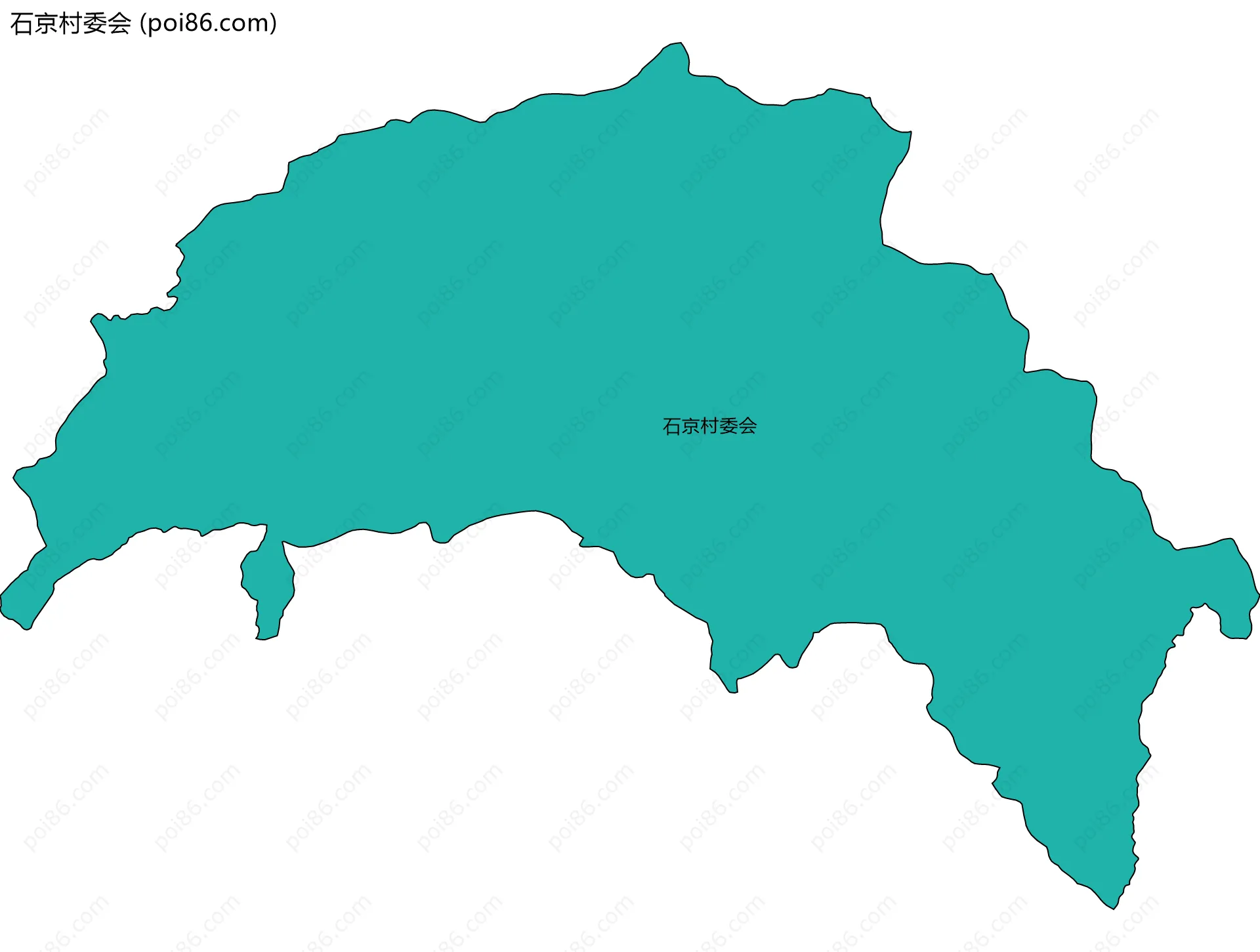 石京村委会边界地图