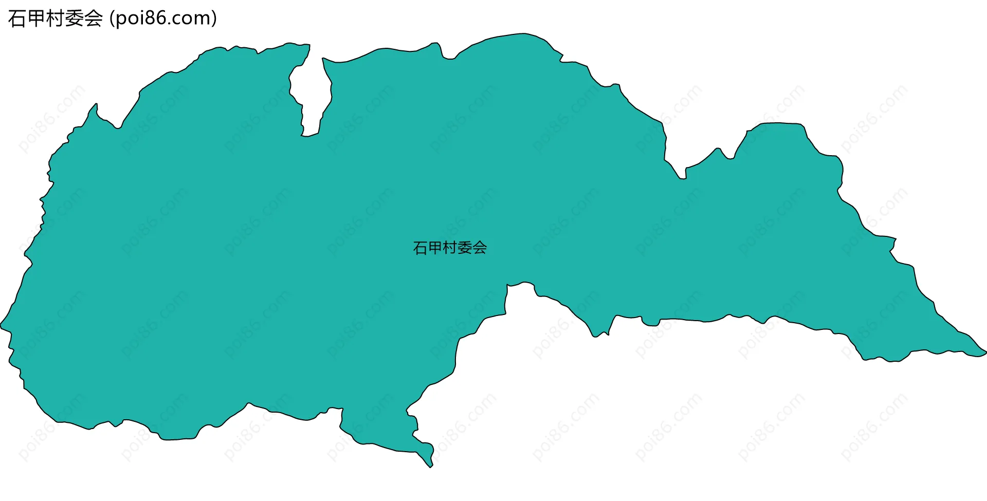 石甲村委会边界地图