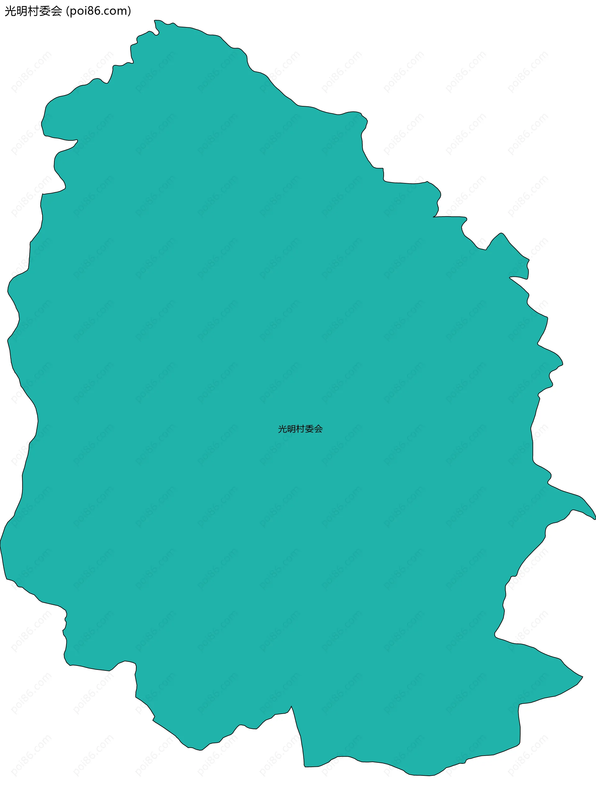 光明村委会边界地图