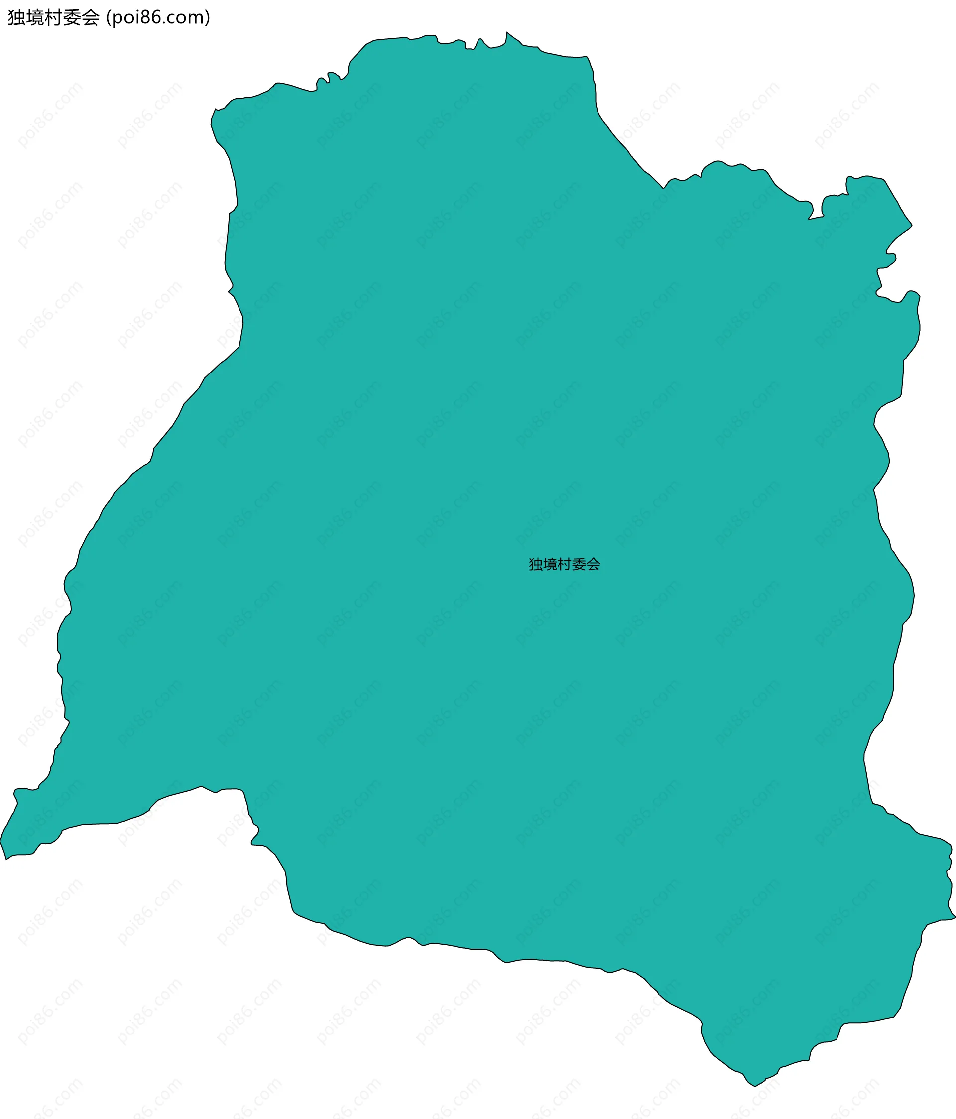 独境村委会边界地图