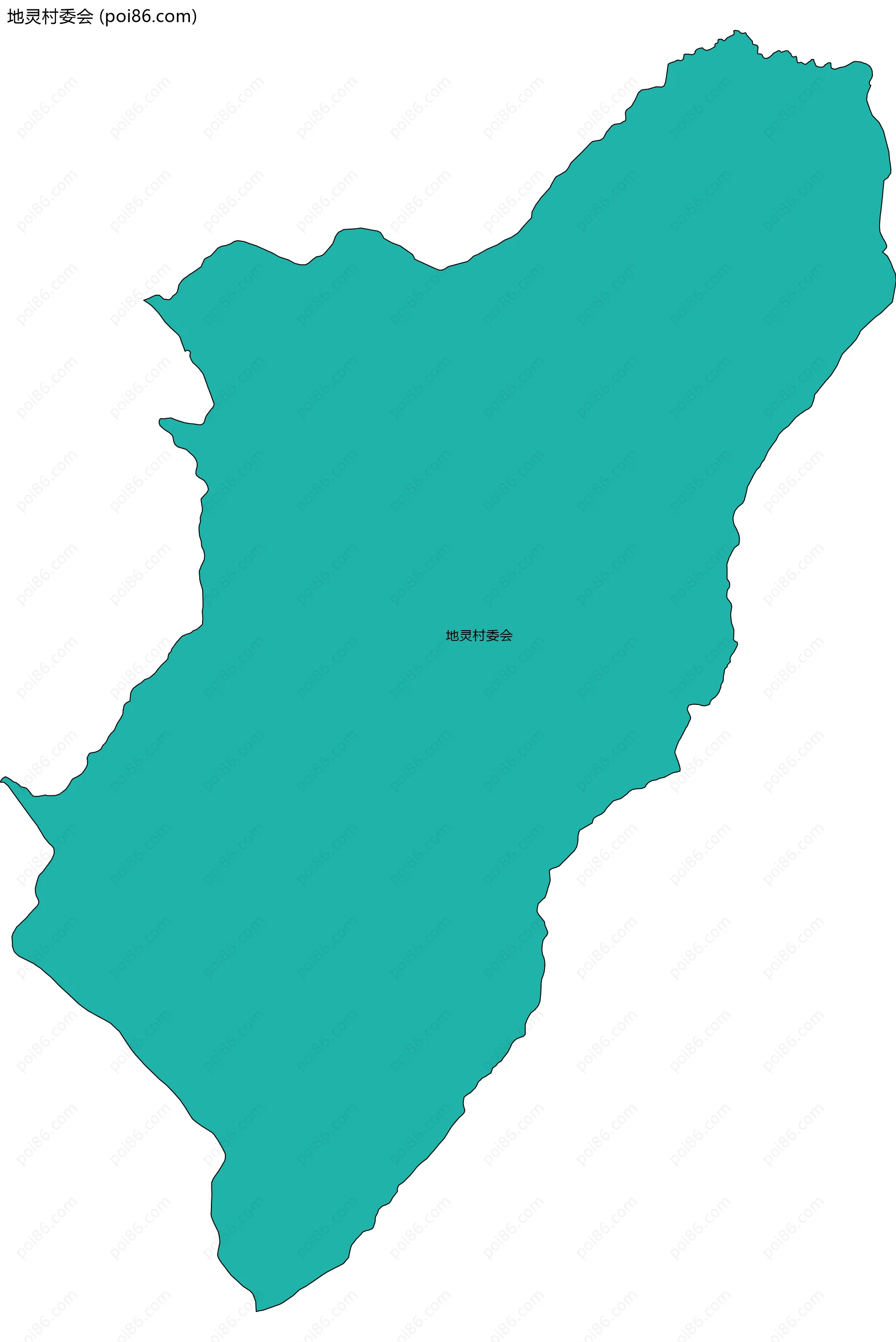 地灵村委会边界地图