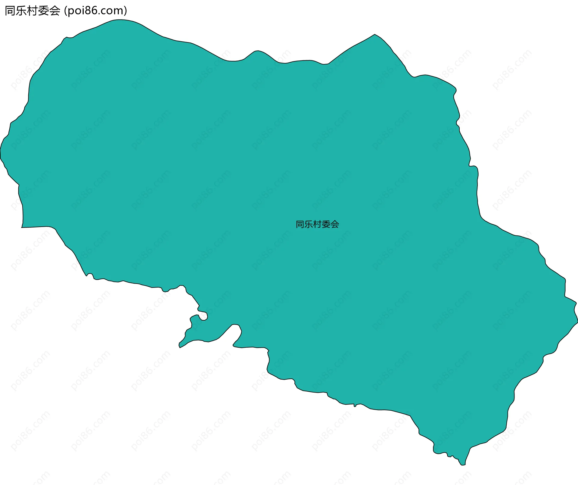 同乐村委会边界地图