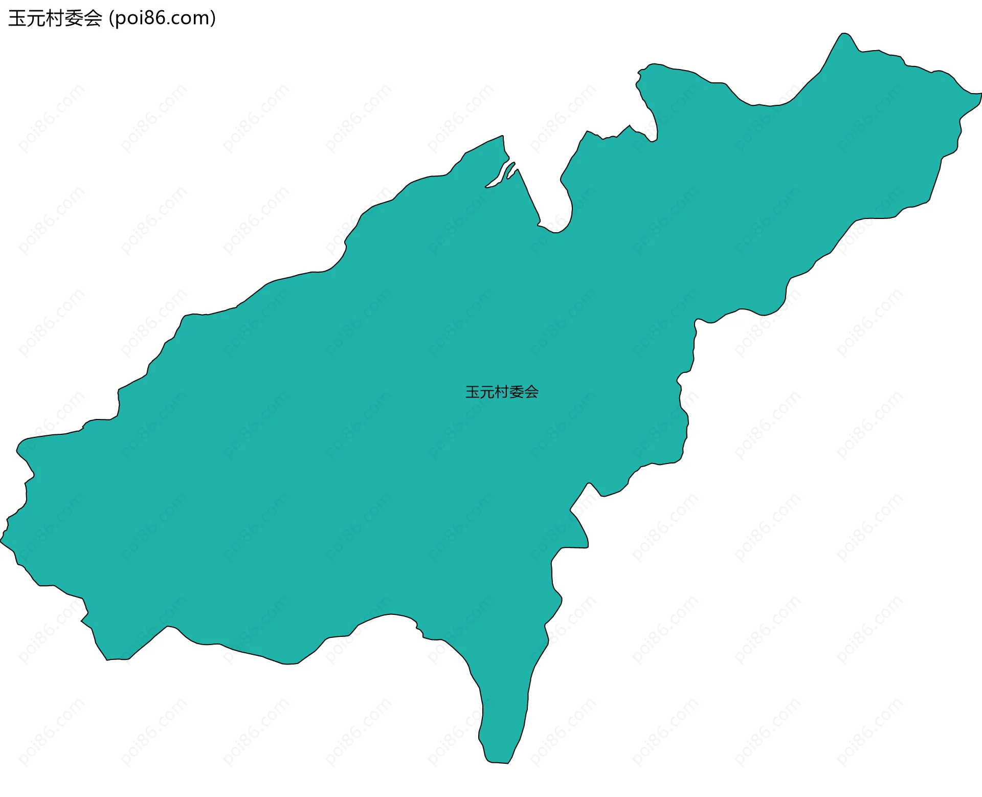 玉元村委会边界地图