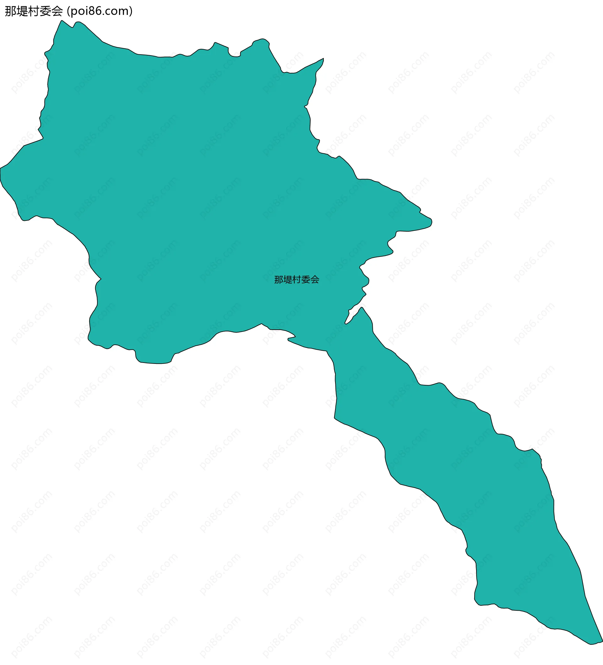那堤村委会边界地图