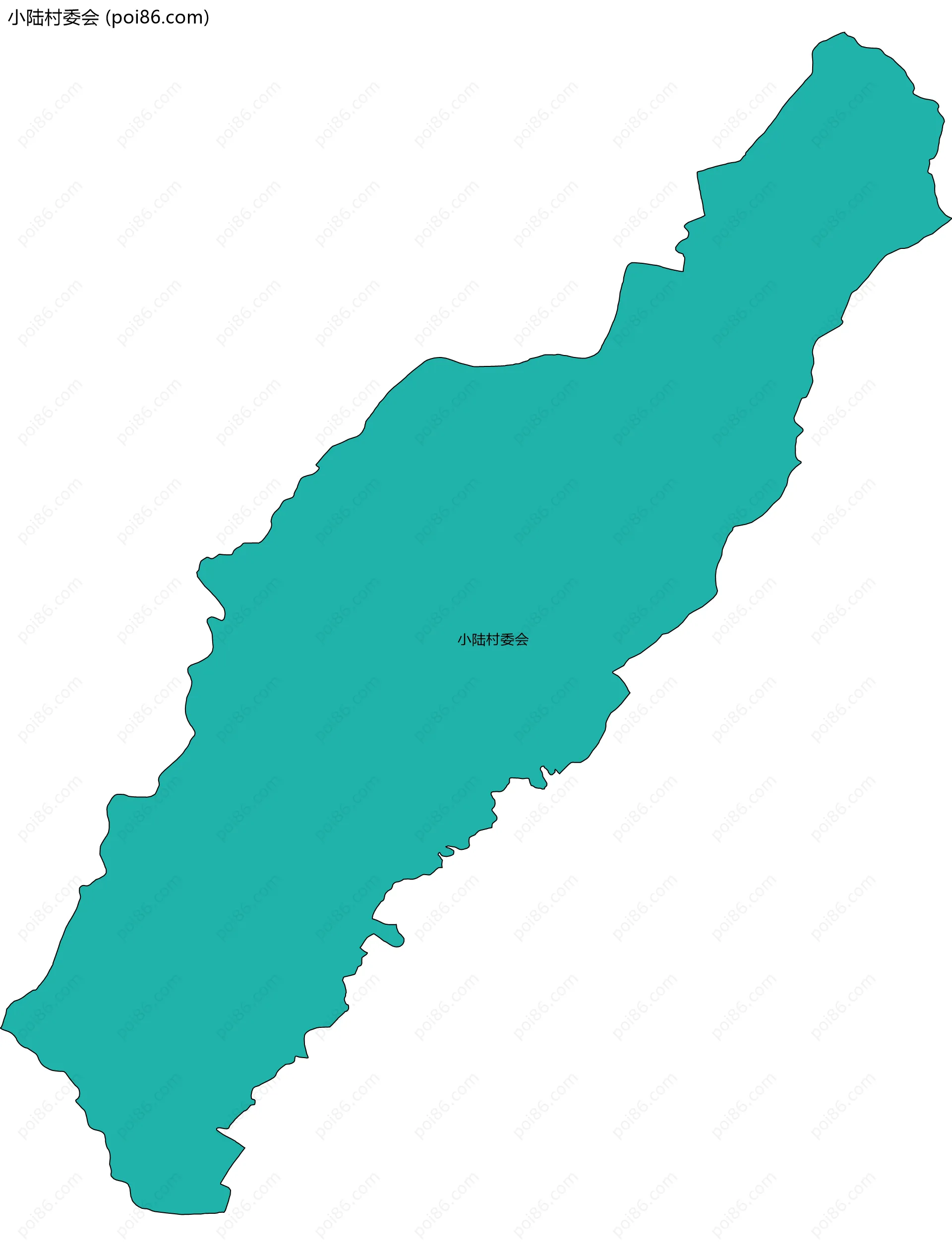 小陆村委会边界地图