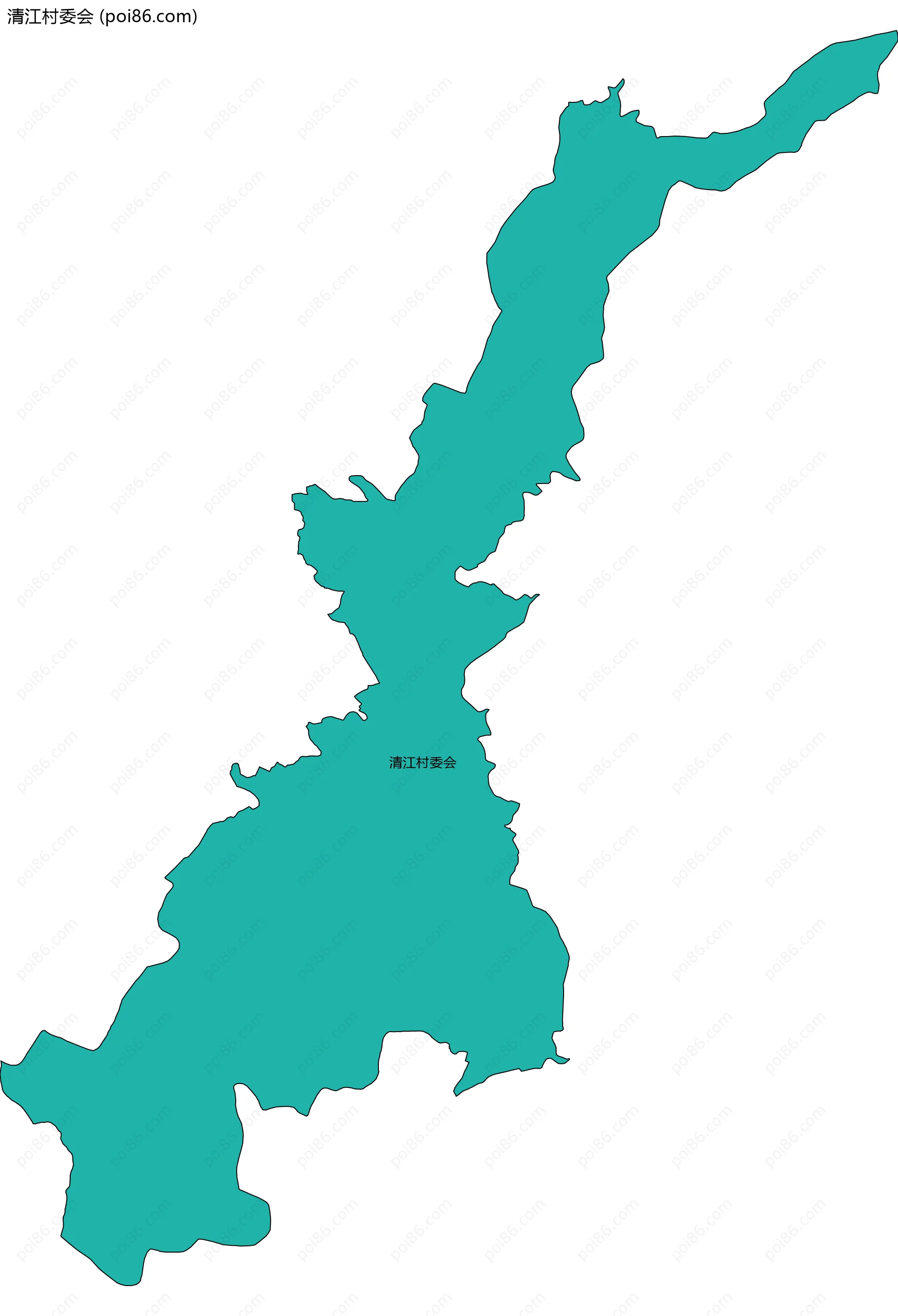 清江村委会边界地图