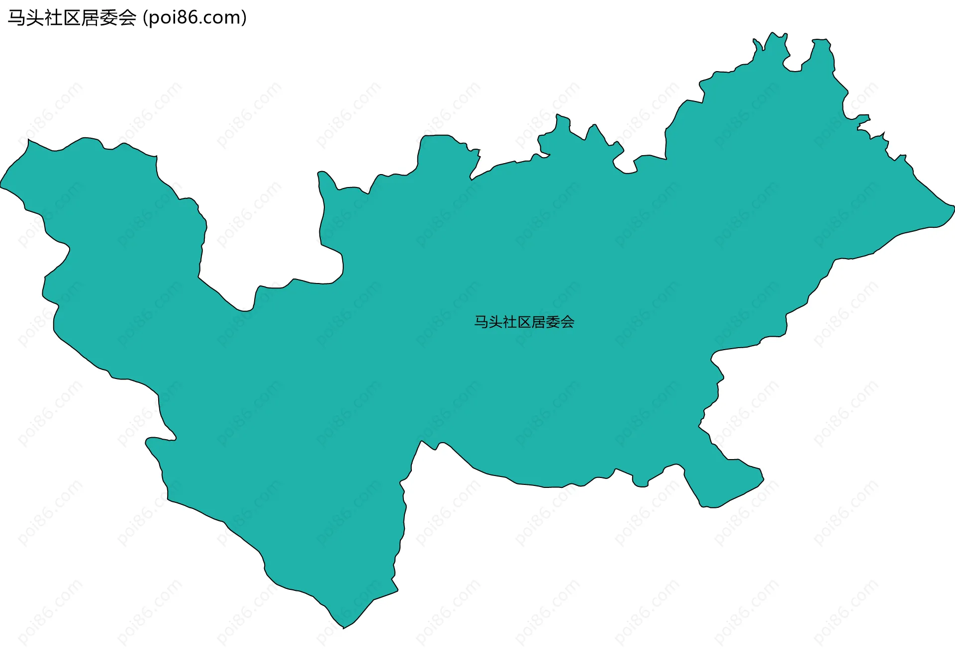 马头社区居委会边界地图