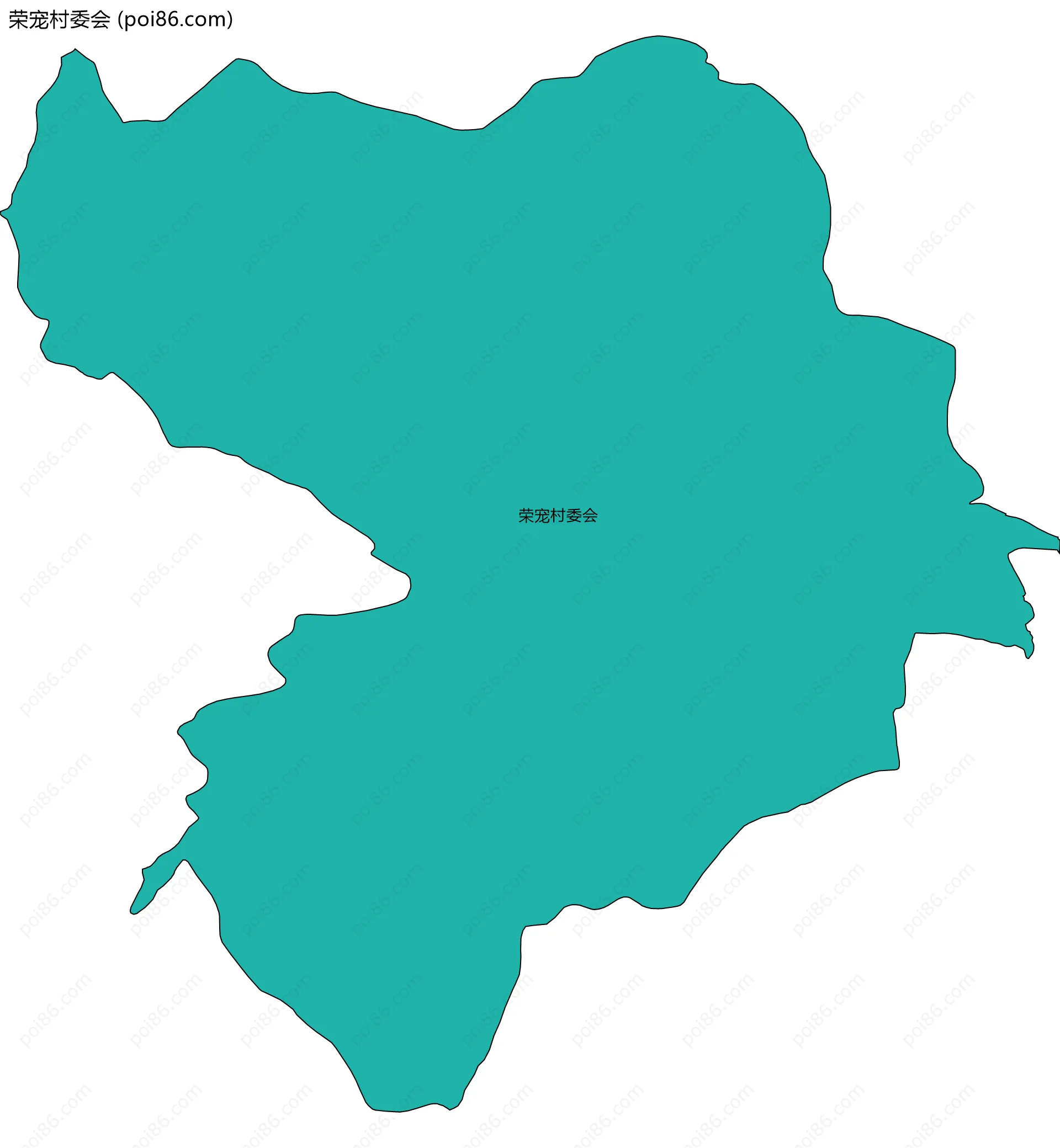 荣宠村委会边界地图