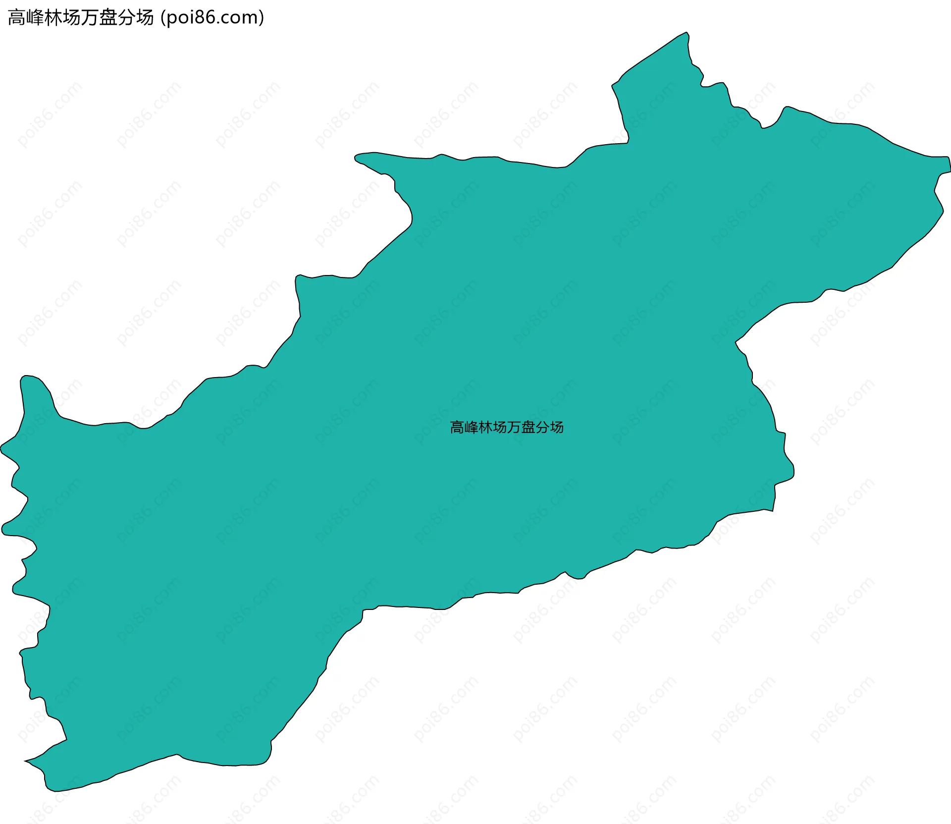 高峰林场万盘分场边界地图