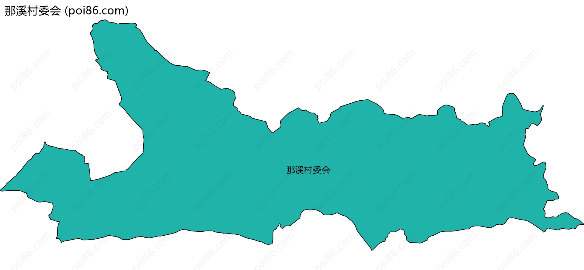 那溪村委会边界地图