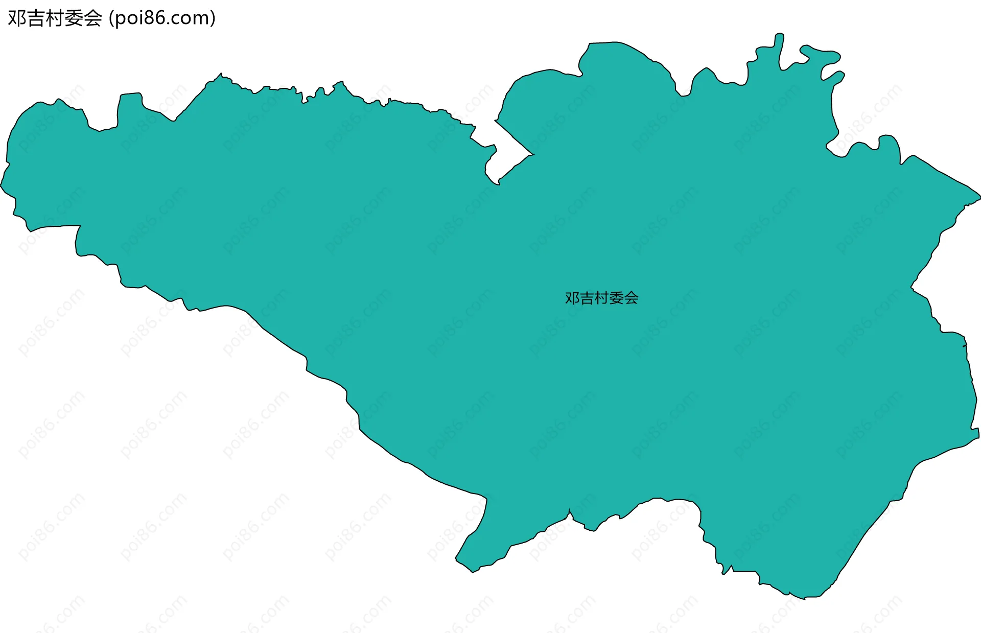 邓吉村委会边界地图