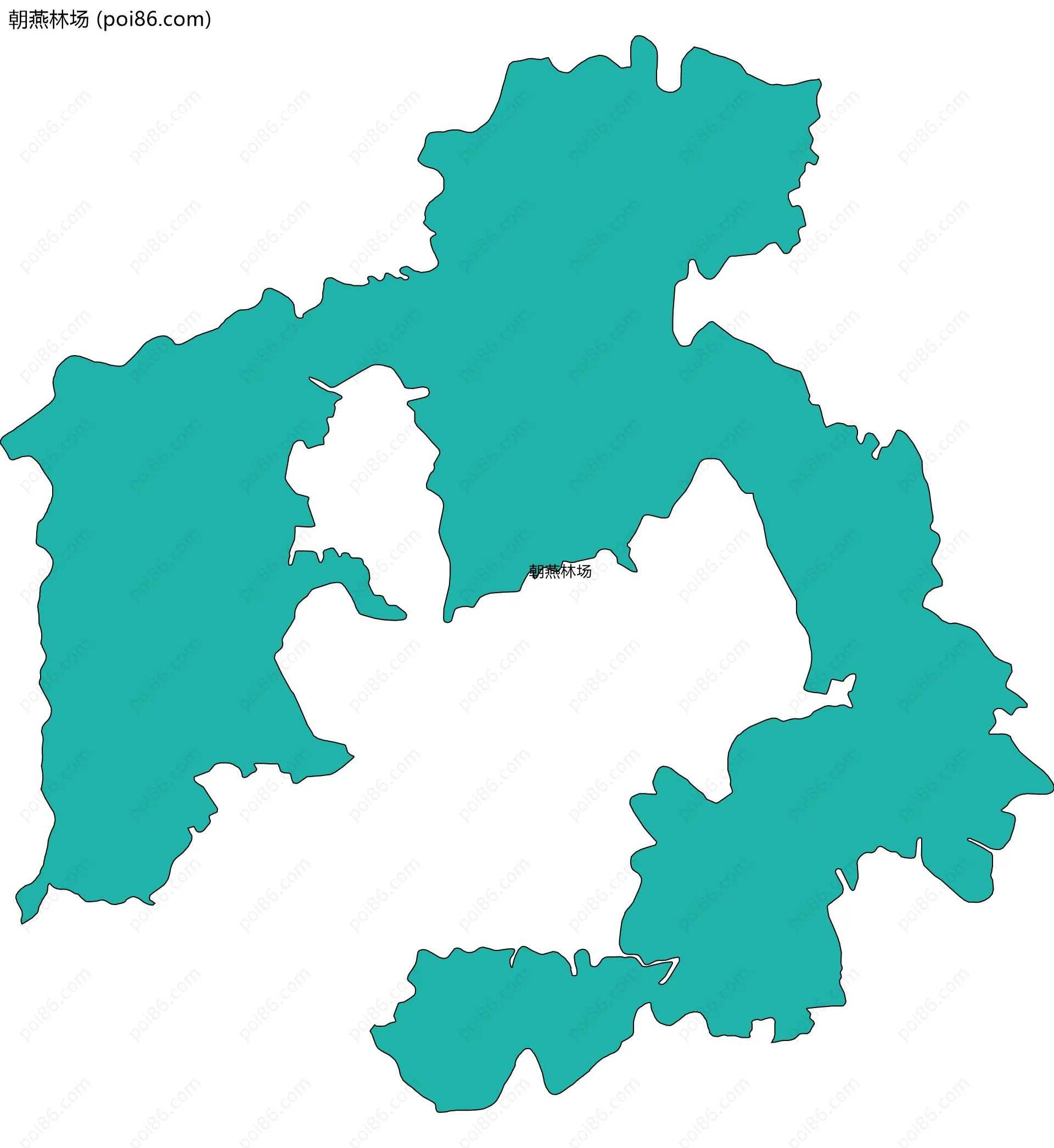 朝燕林场边界地图