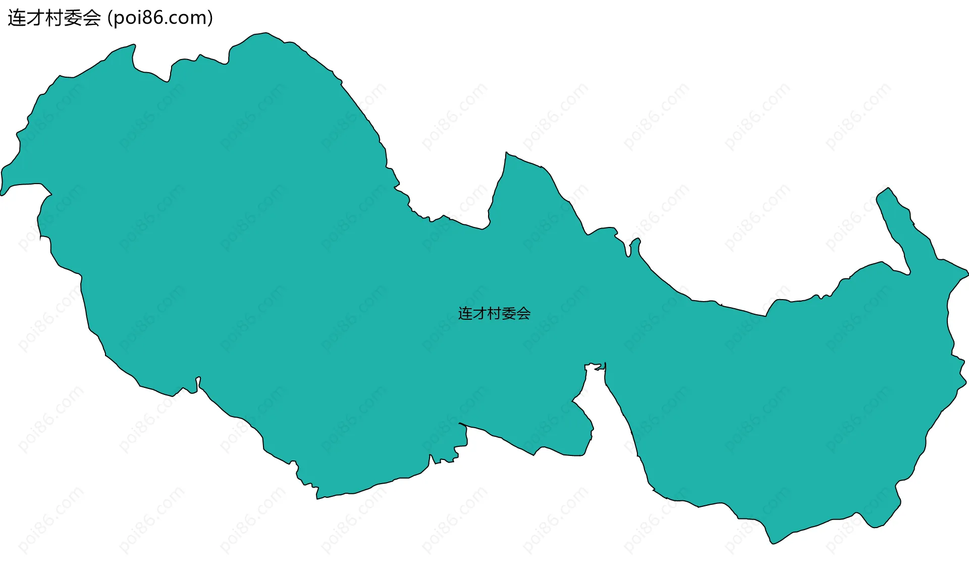 连才村委会边界地图