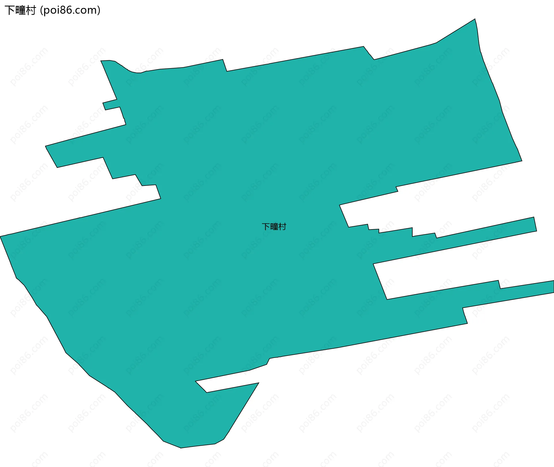 下疃村边界地图