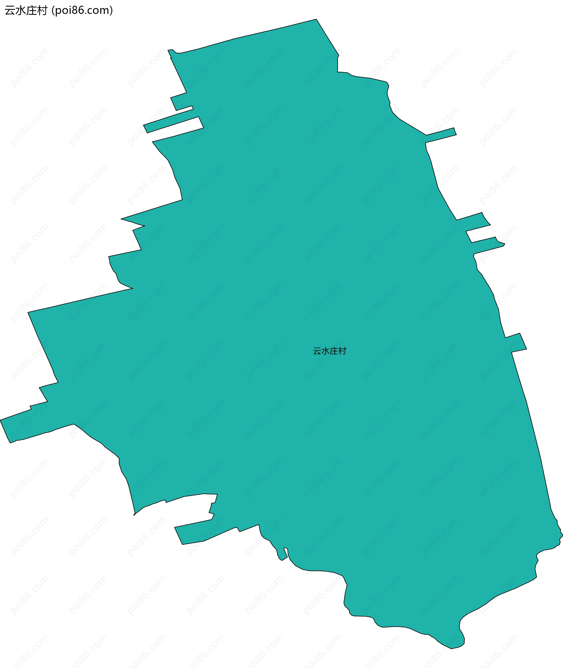 云水庄村边界地图
