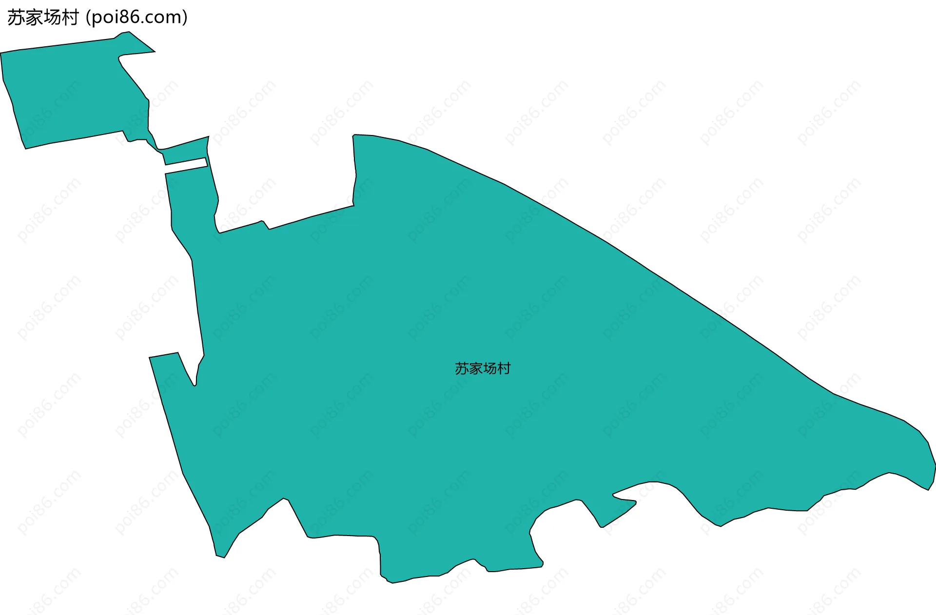 苏家场村边界地图