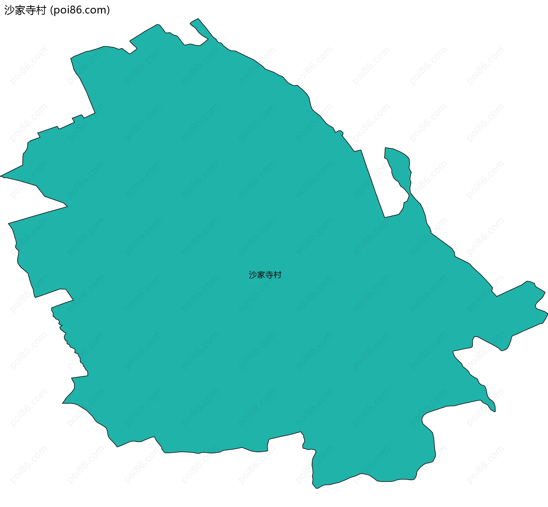 沙家寺村边界地图