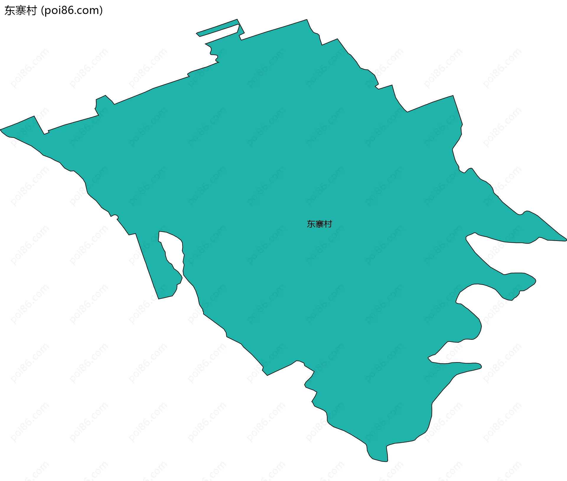 东寨村边界地图