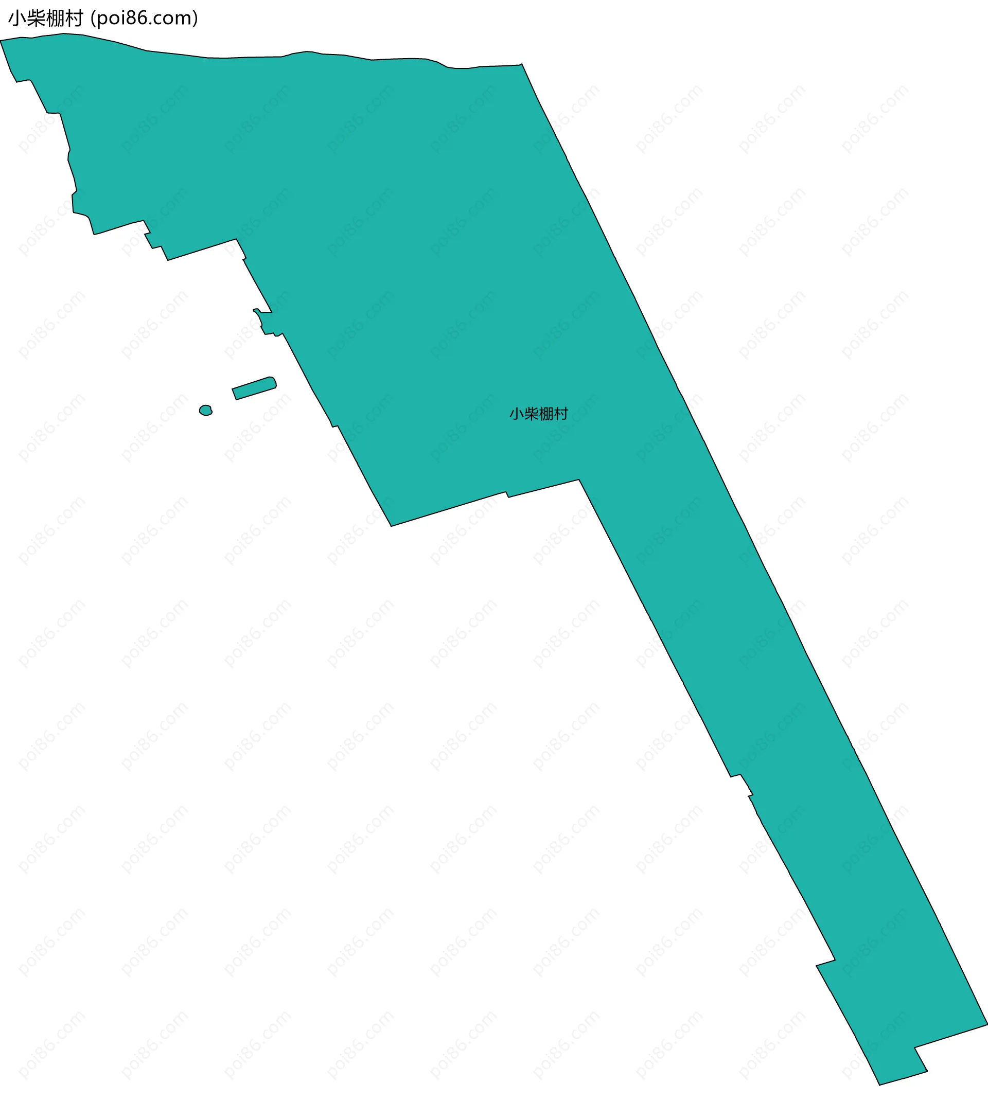 小柴棚村边界地图