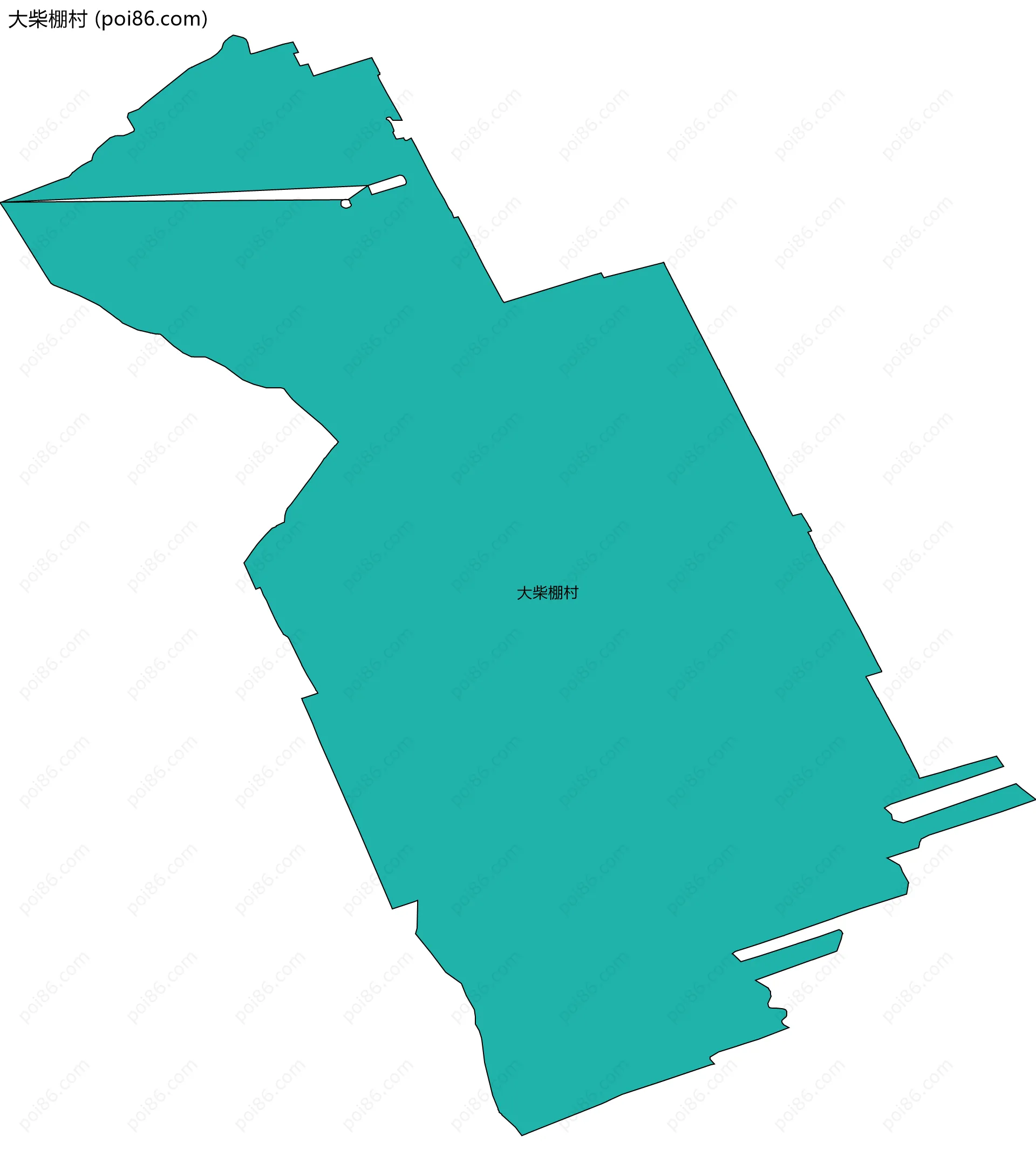 大柴棚村边界地图