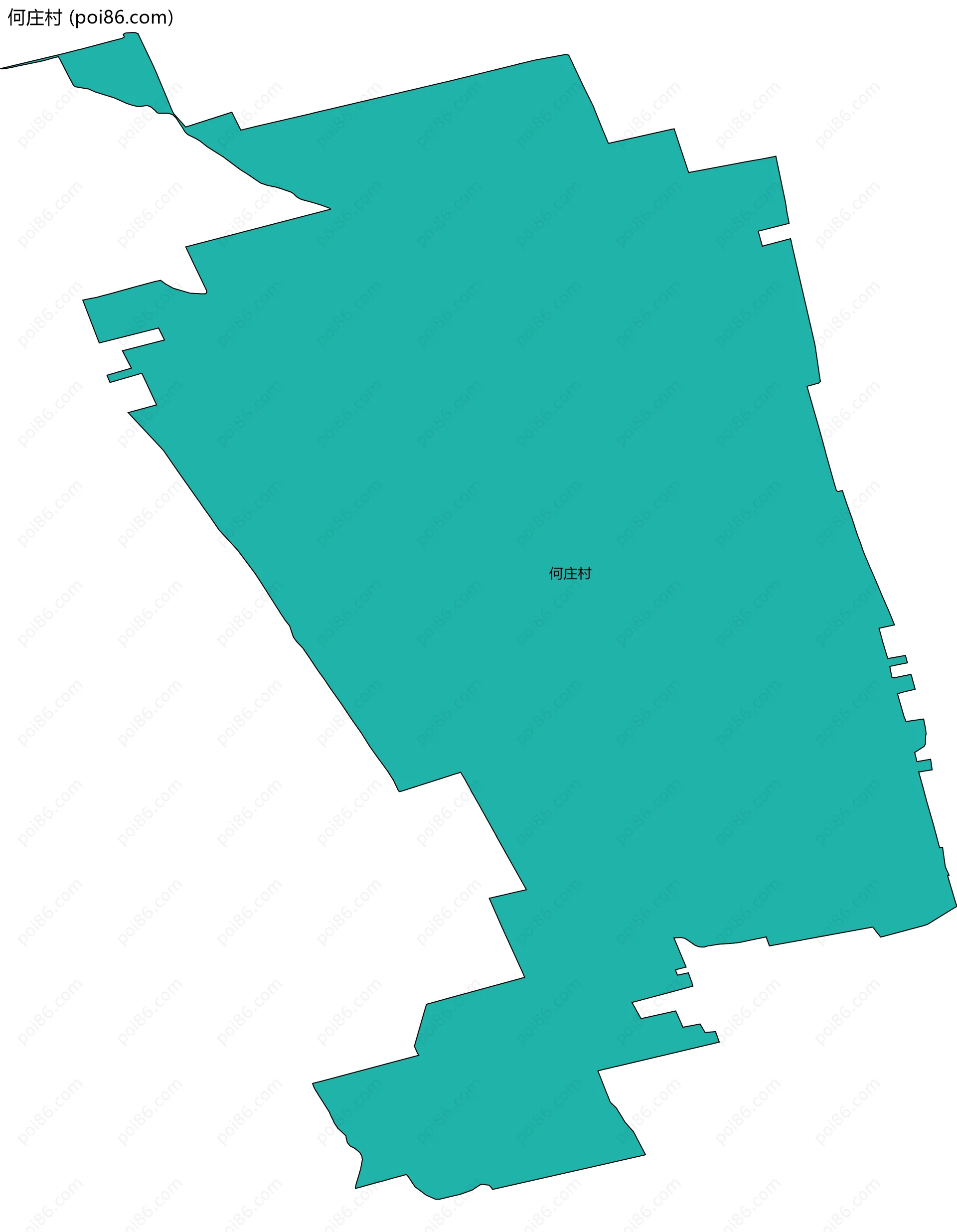 何庄村边界地图