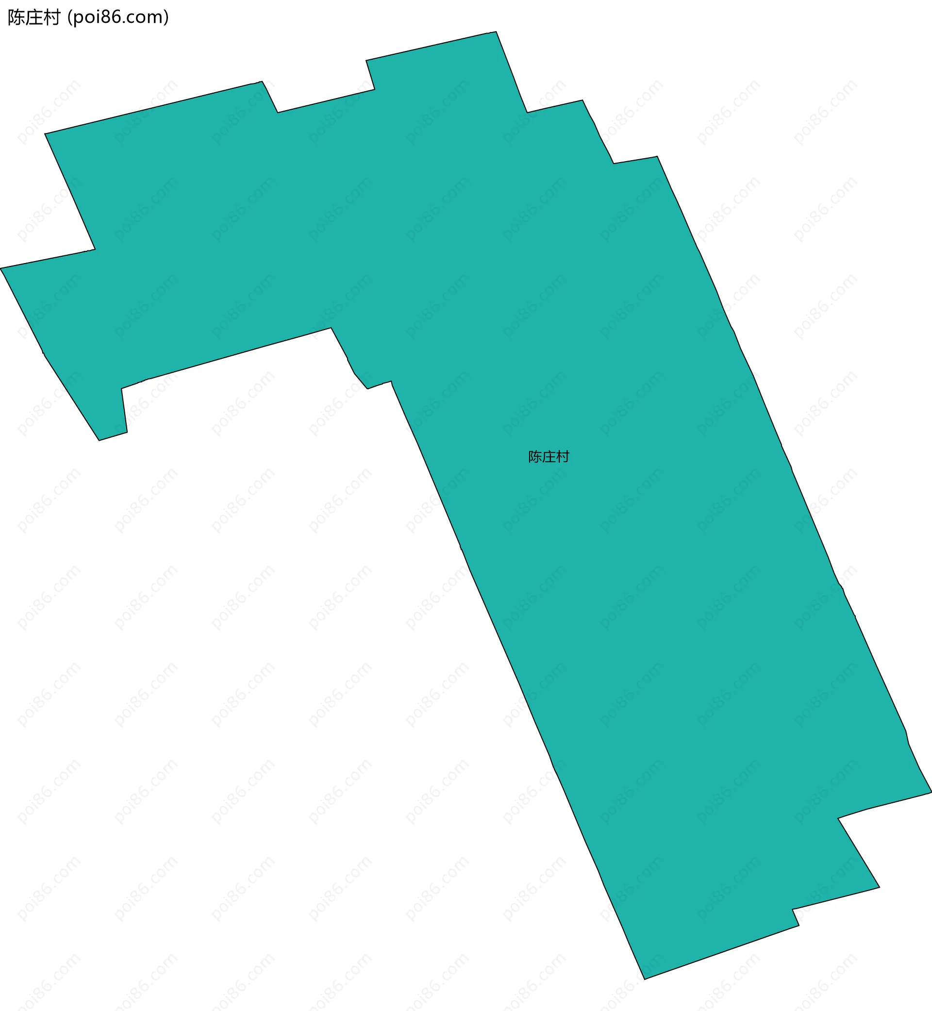 陈庄村边界地图