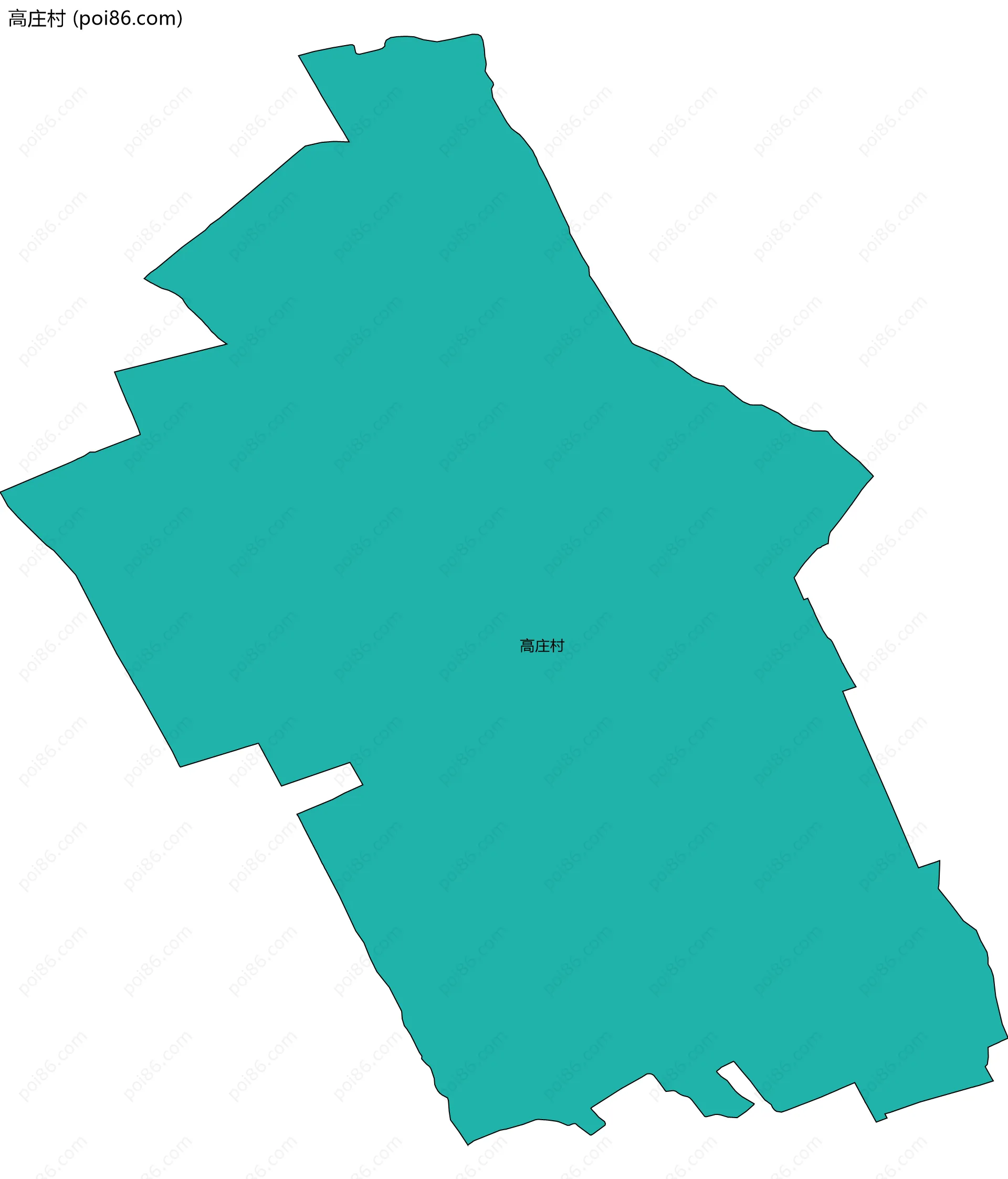 高庄村边界地图