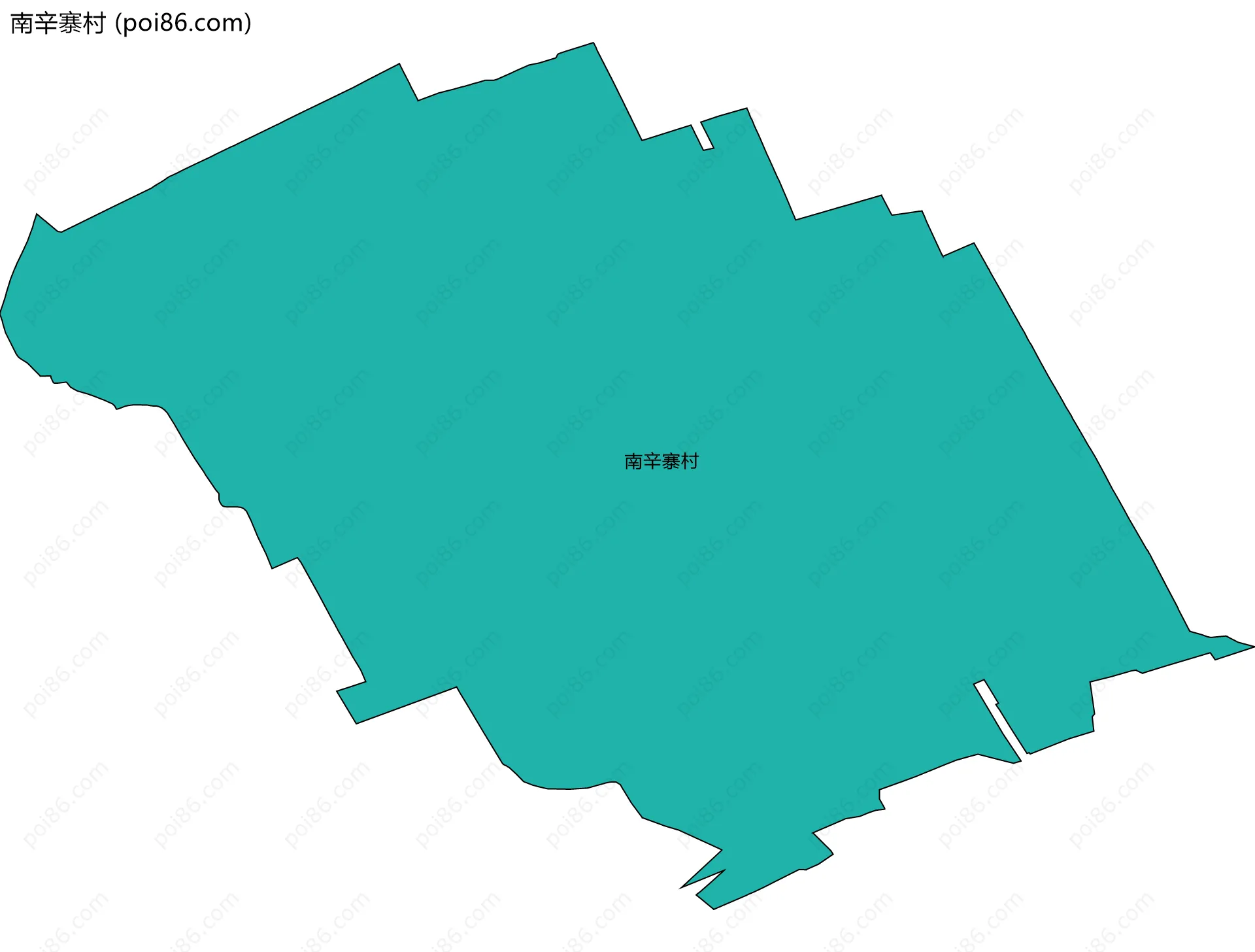 南辛寨村边界地图